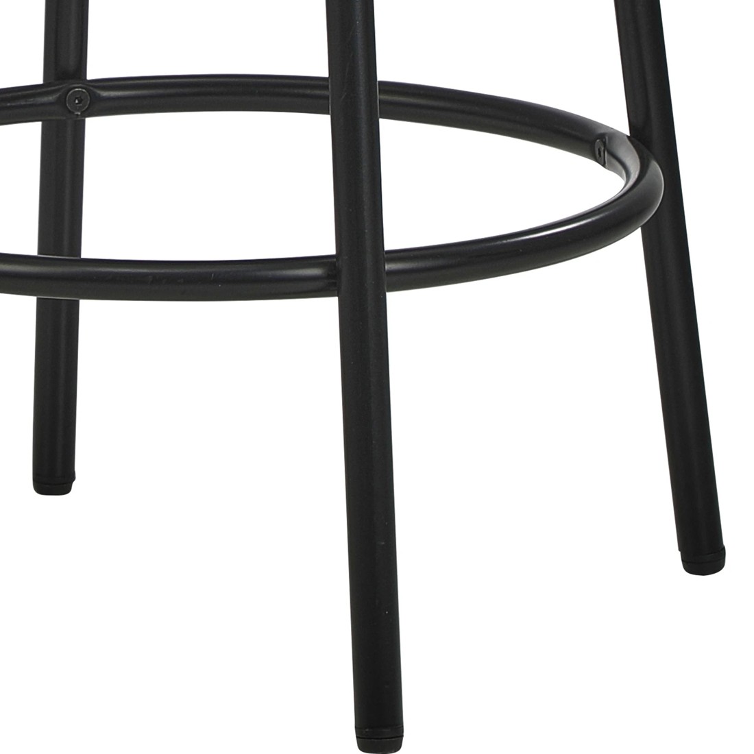 9 Oikiture 2x Bar Stools Kitchen Dining Chair Round Stool Boucle Fabric
 - White, 9 of 10