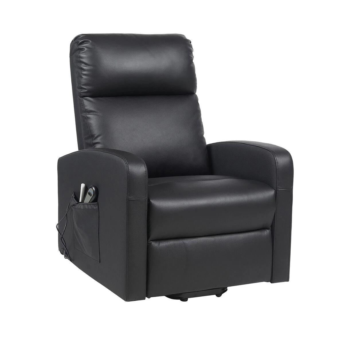3 LUXDREAM Electric Recliner Chair Lift Massage 8 Point Heated Black, 3 of 5
