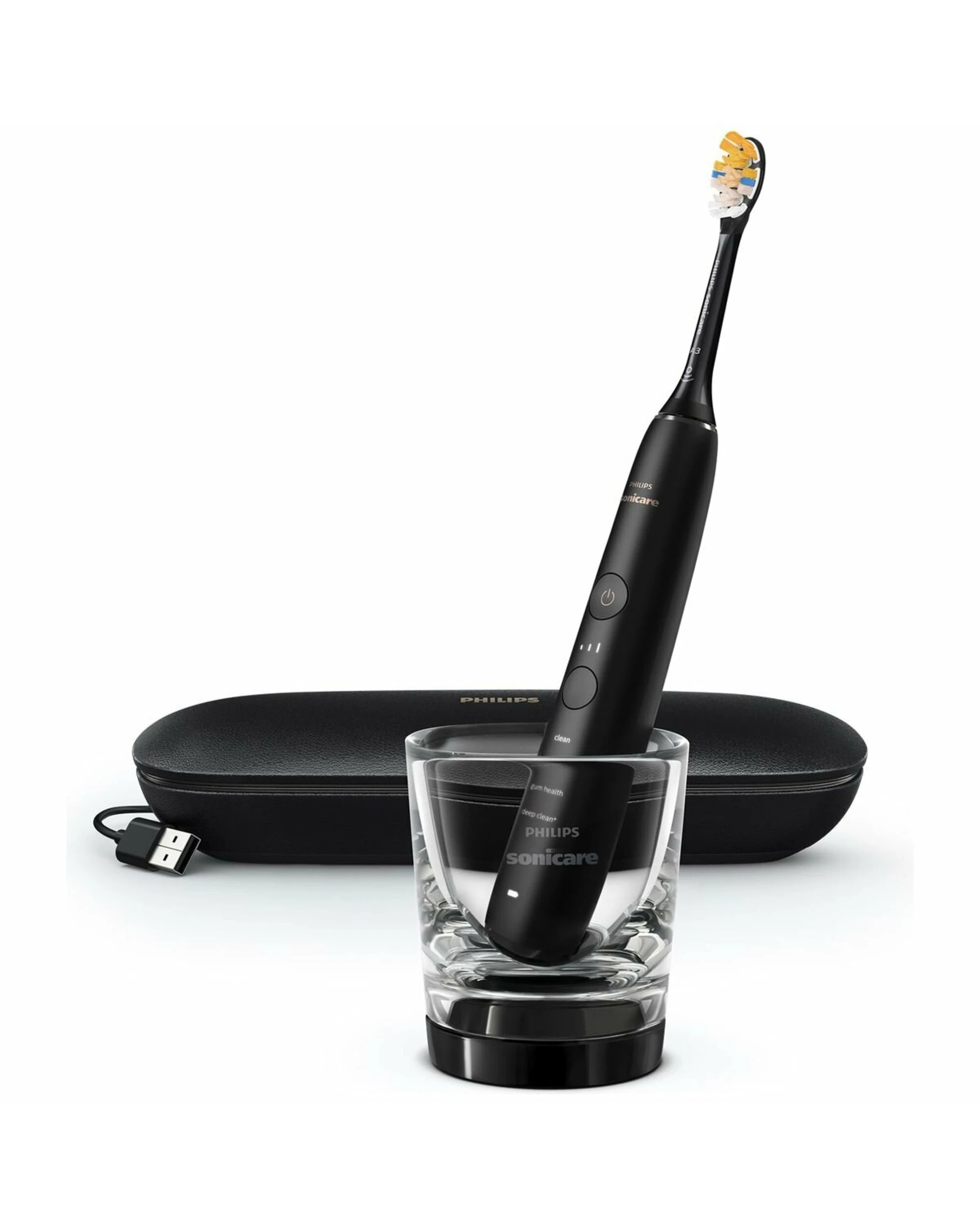 2 Philips Sonicare DiamondClean 9000 Electric Toothbrush Black, 2 of 5