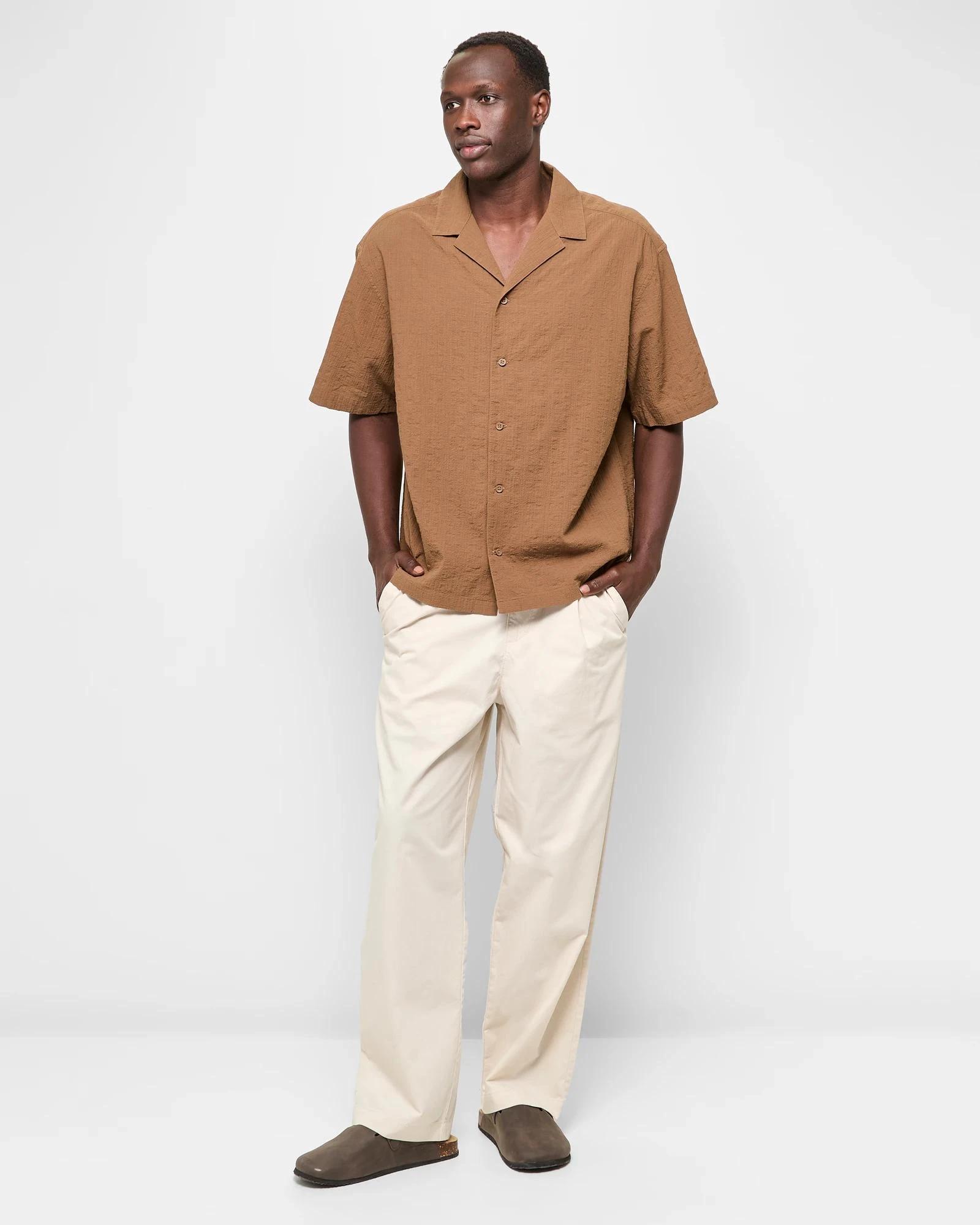 2 Short Sleeve Textured Shirt - Commons SEPIA, 2 of 5