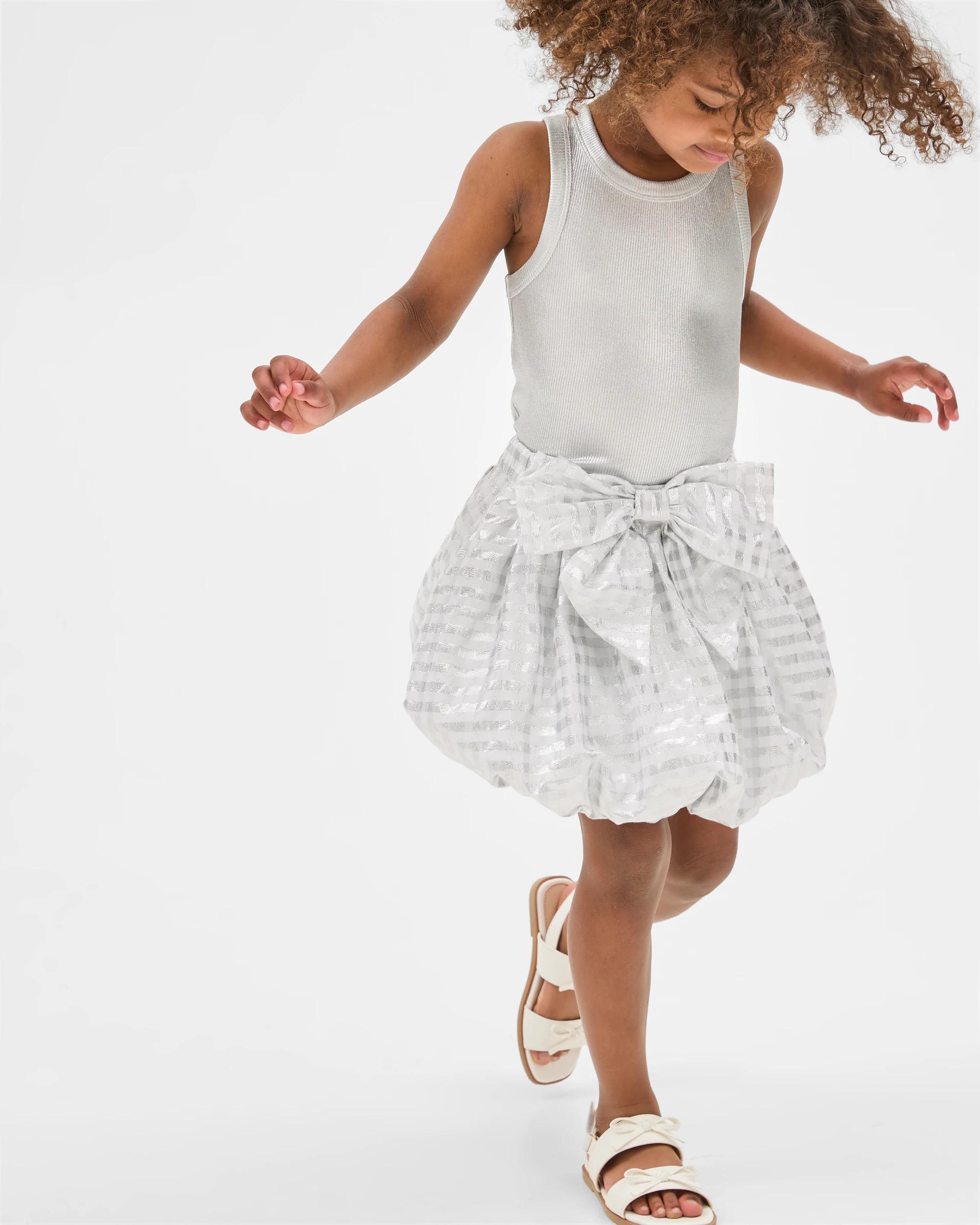 2 Target Metallic Bow Skirt SILVER, 2 of 6