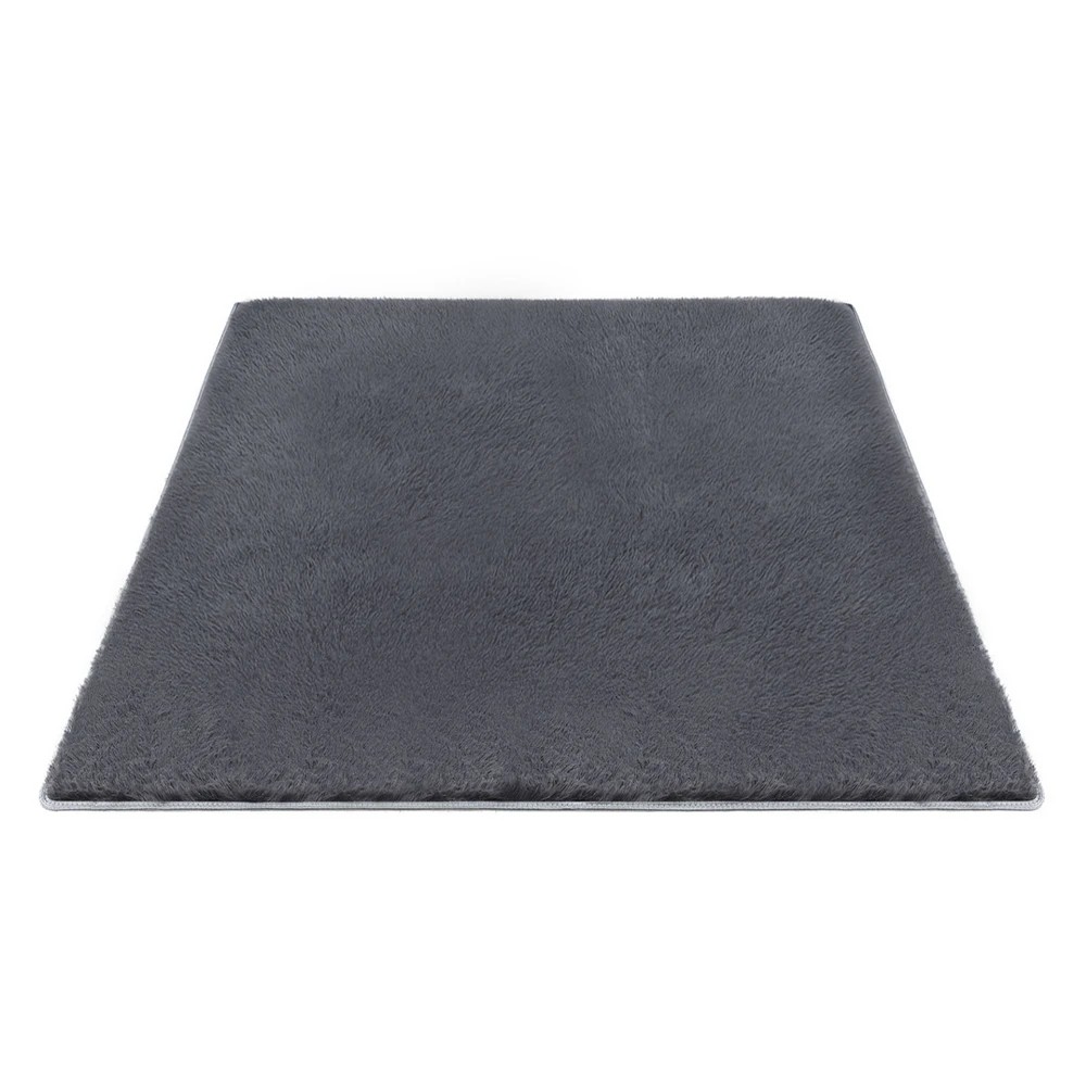 1 Artiss Floor Rug 200x290cm Plush Area Shaggy Rug Living Room Bedroom Carpet - Grey, 1 of 9