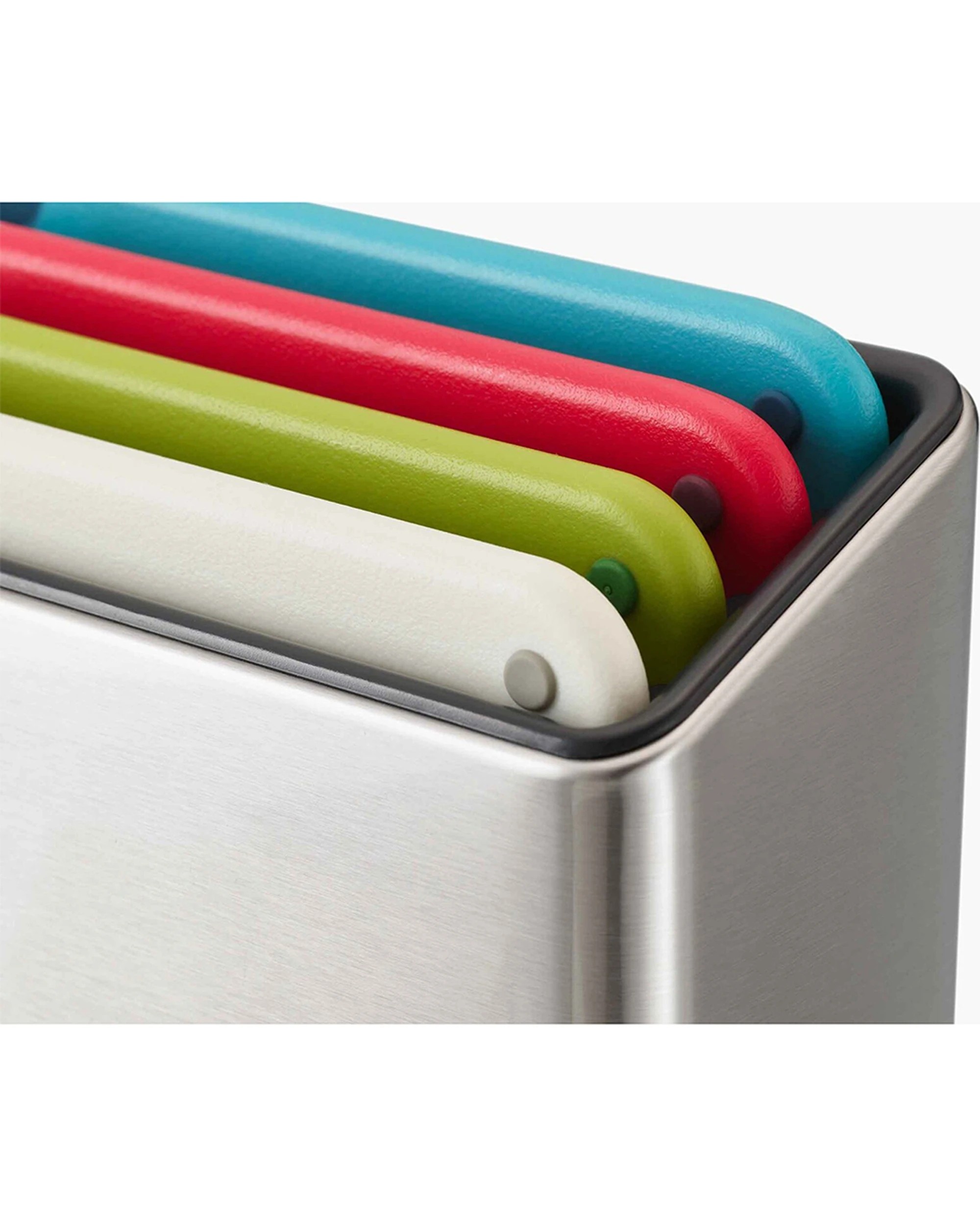 6 Joseph Joseph Folio Ikon 4 Piece Regular Chopping Board Set Silver 60218, 6 of 6