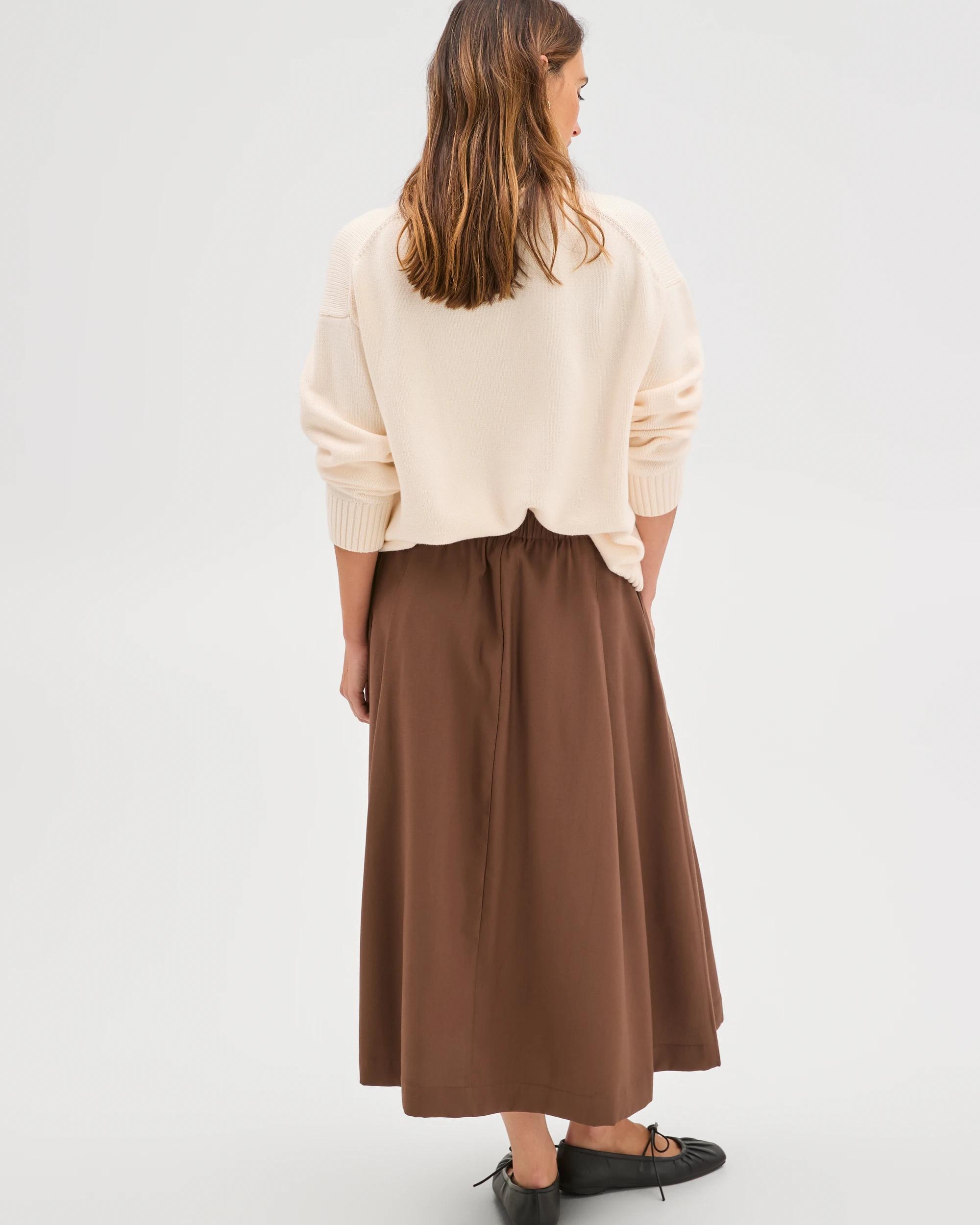 3 Target Woman Box Pleat Midi Skirt FALL LEAF, 3 of 9