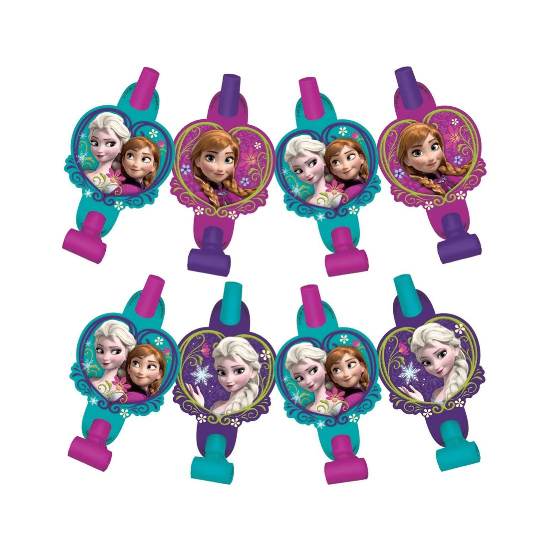 1 Amscan Frozen Party Blowers Pack of 8, 1 of 1