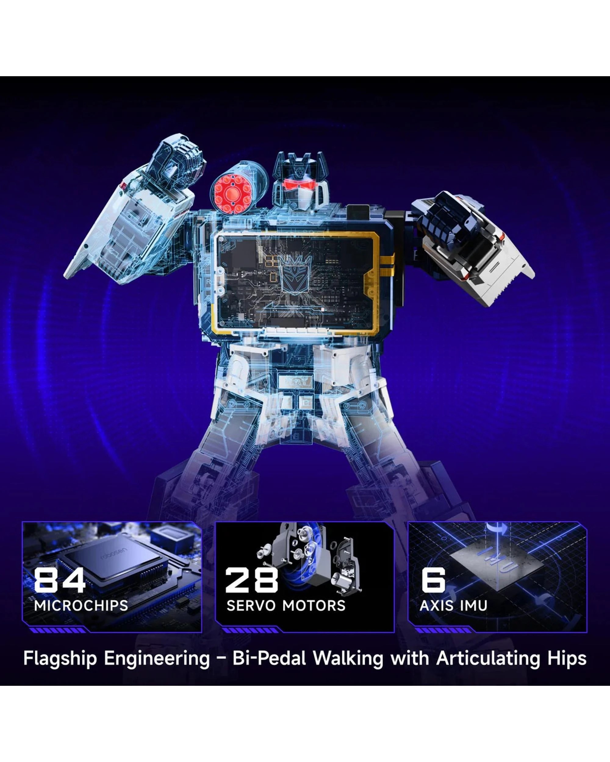 3 Robosen: Transformers Flagship Soundwave G1 Auto-Converting Robot, 3 of 9