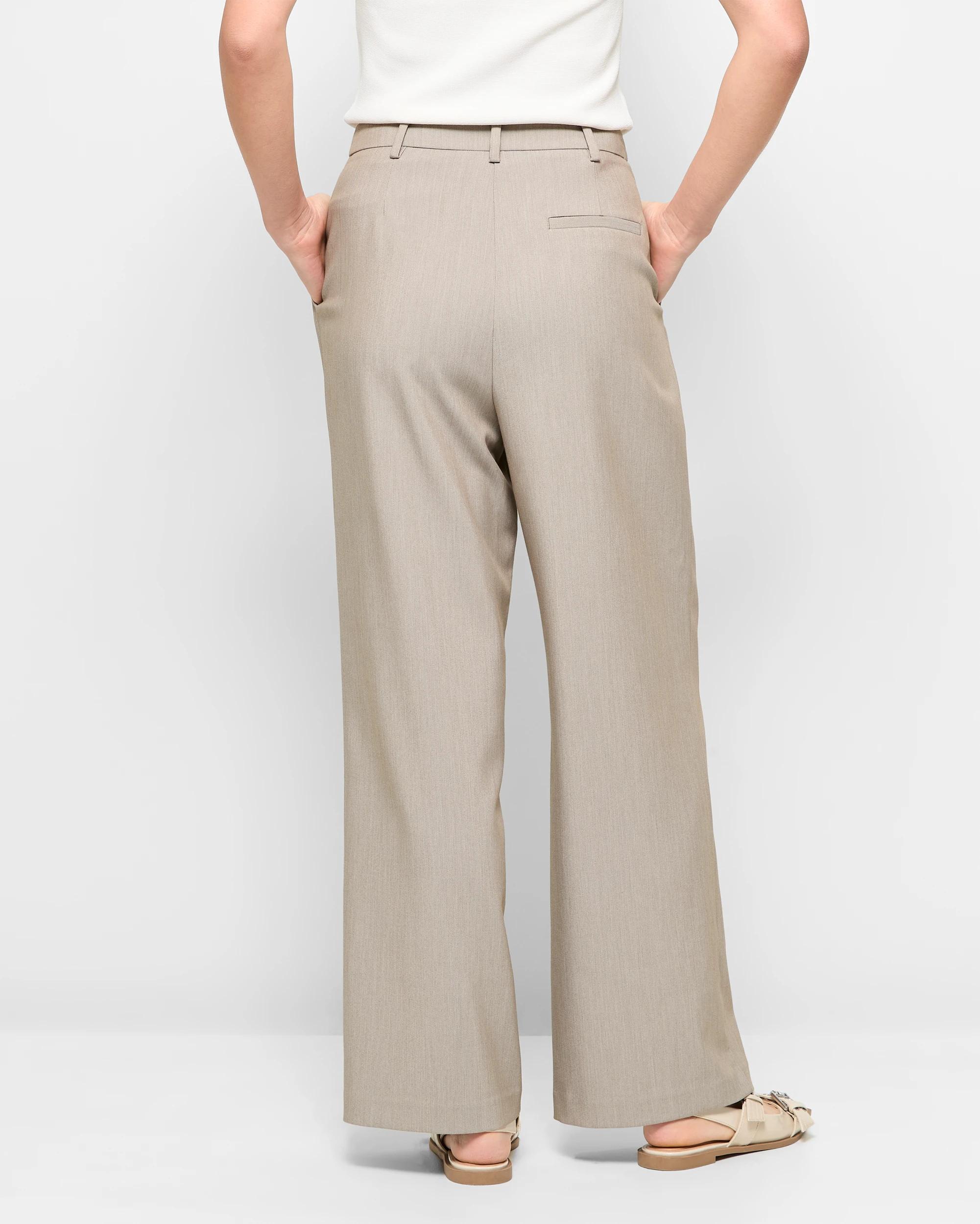 4 Classic Pleat Front Wide Leg Pants - Preview VINTAGE KHAKI, 4 of 5