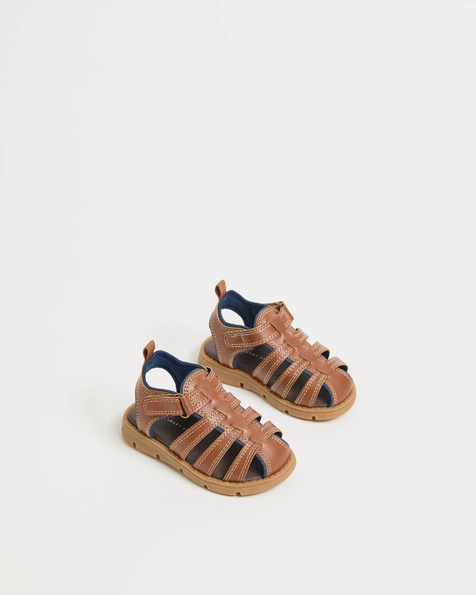 2 Target Baby First Walker/Junior Caged Sandals TAN, 2 of 3