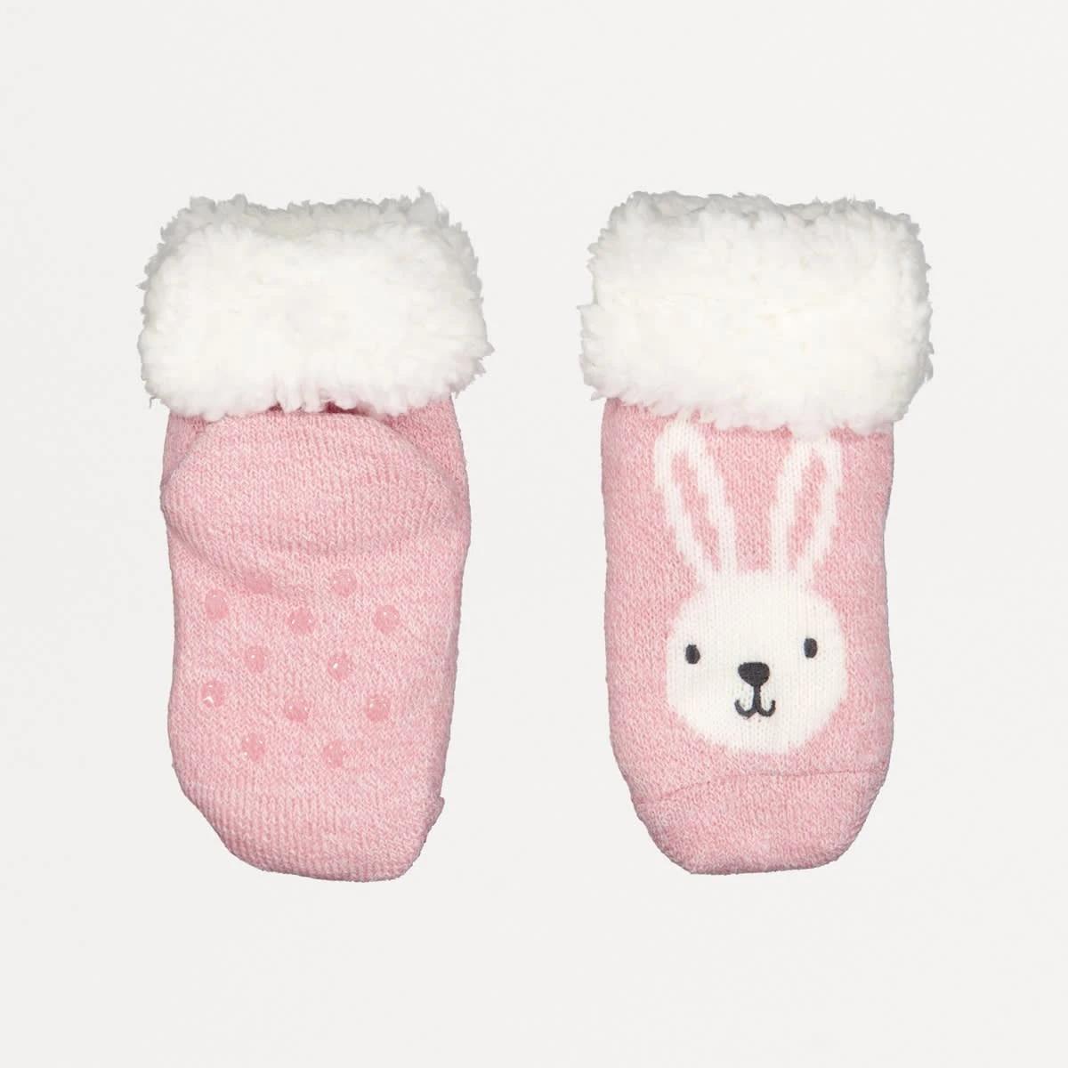1 Home Socks Pnk Bunny, 1 of 2