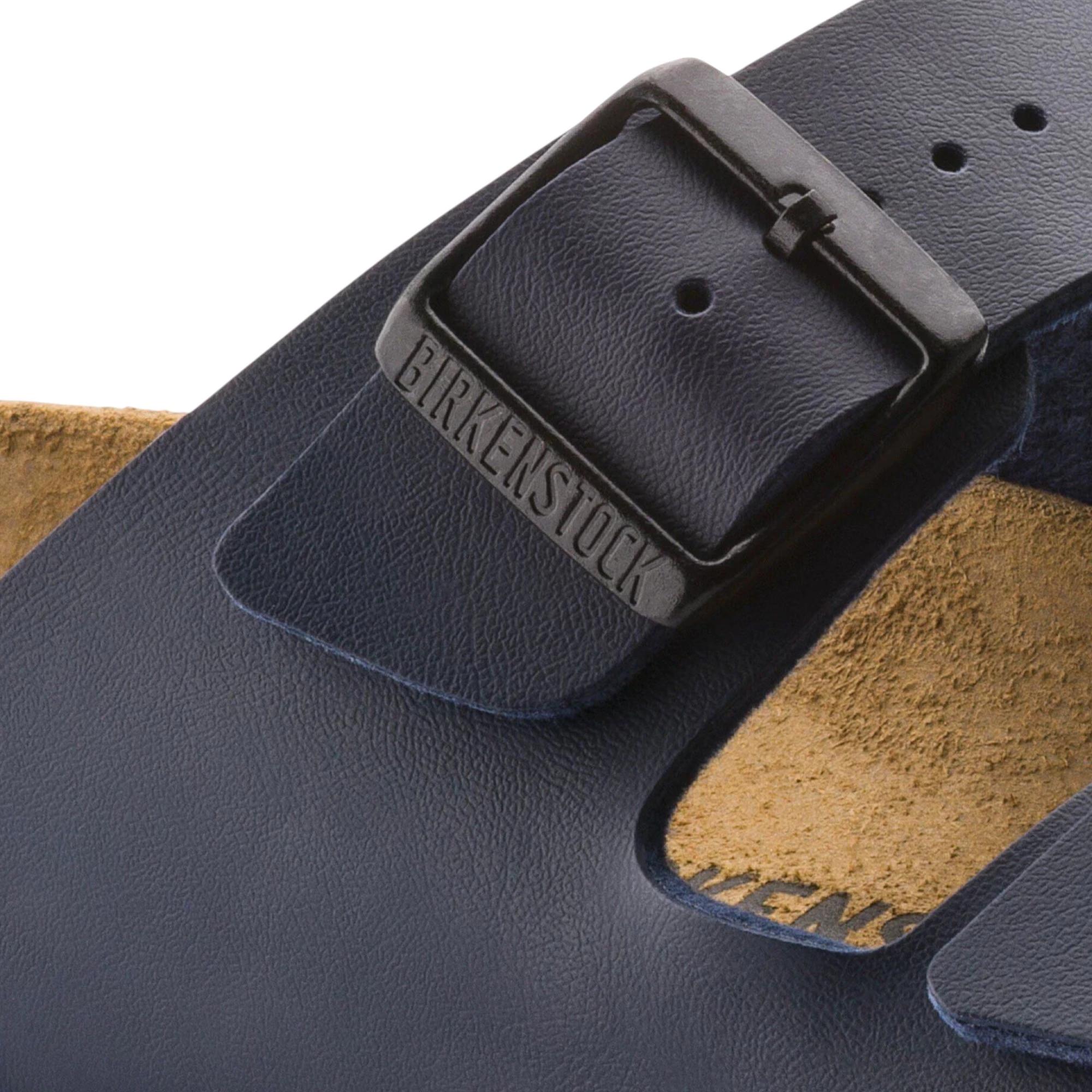 5 Birkenstock Unisex Arizona Birko-Flor Slip On Sandals BLUE, 5 of 8