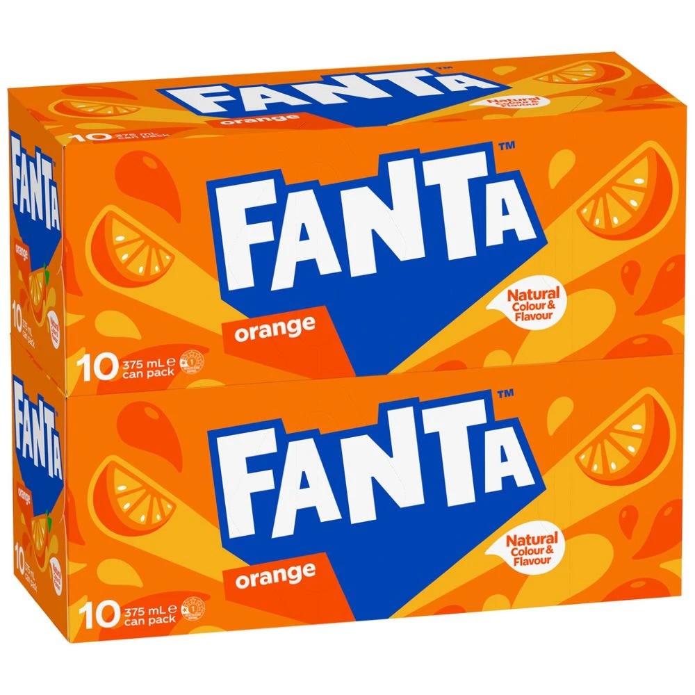 3 Fanta Orange Cans 375mL 20 Pack, 3 of 5