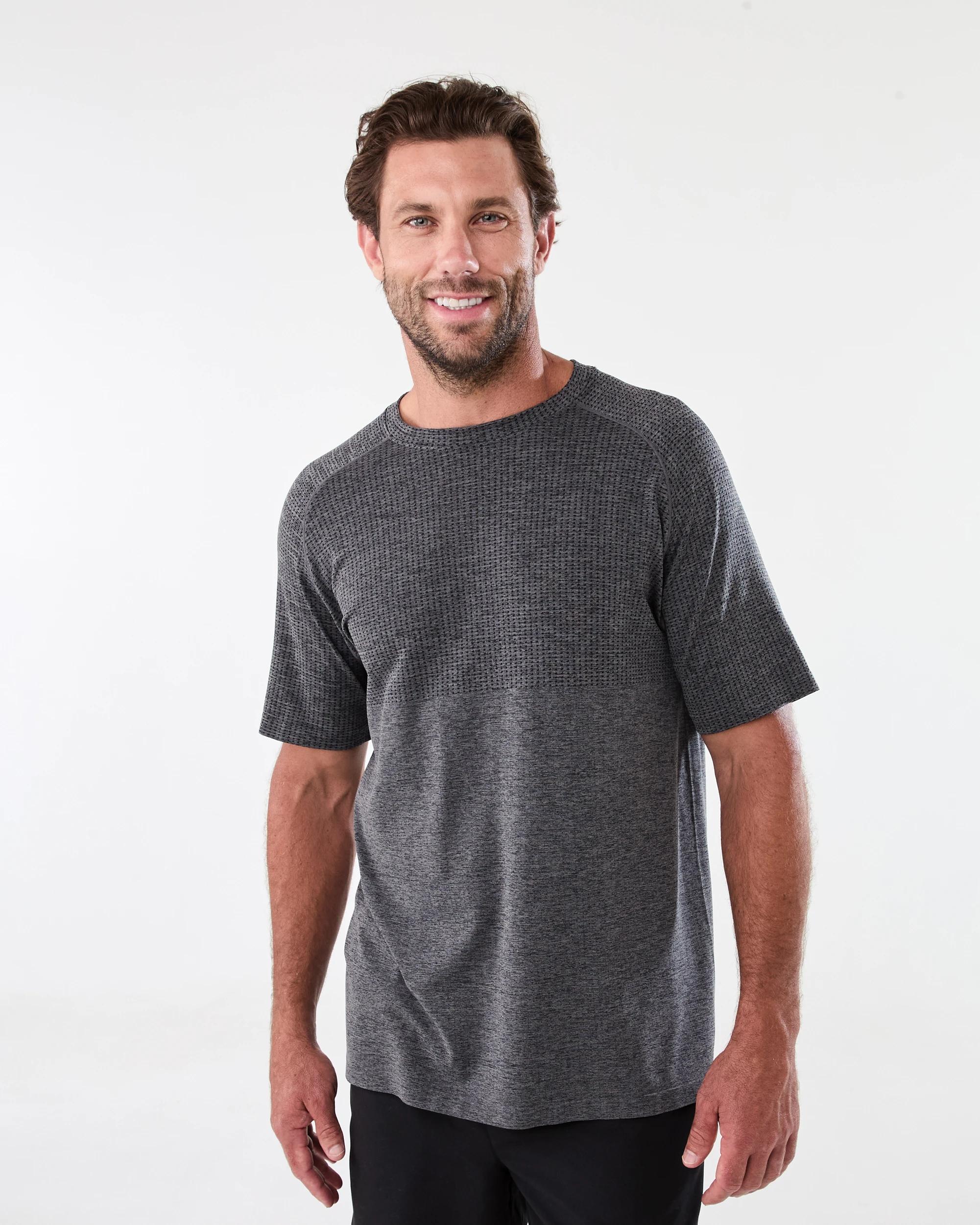 1 Active Mens Movement T-shirt Blk Marle, 1 of 5