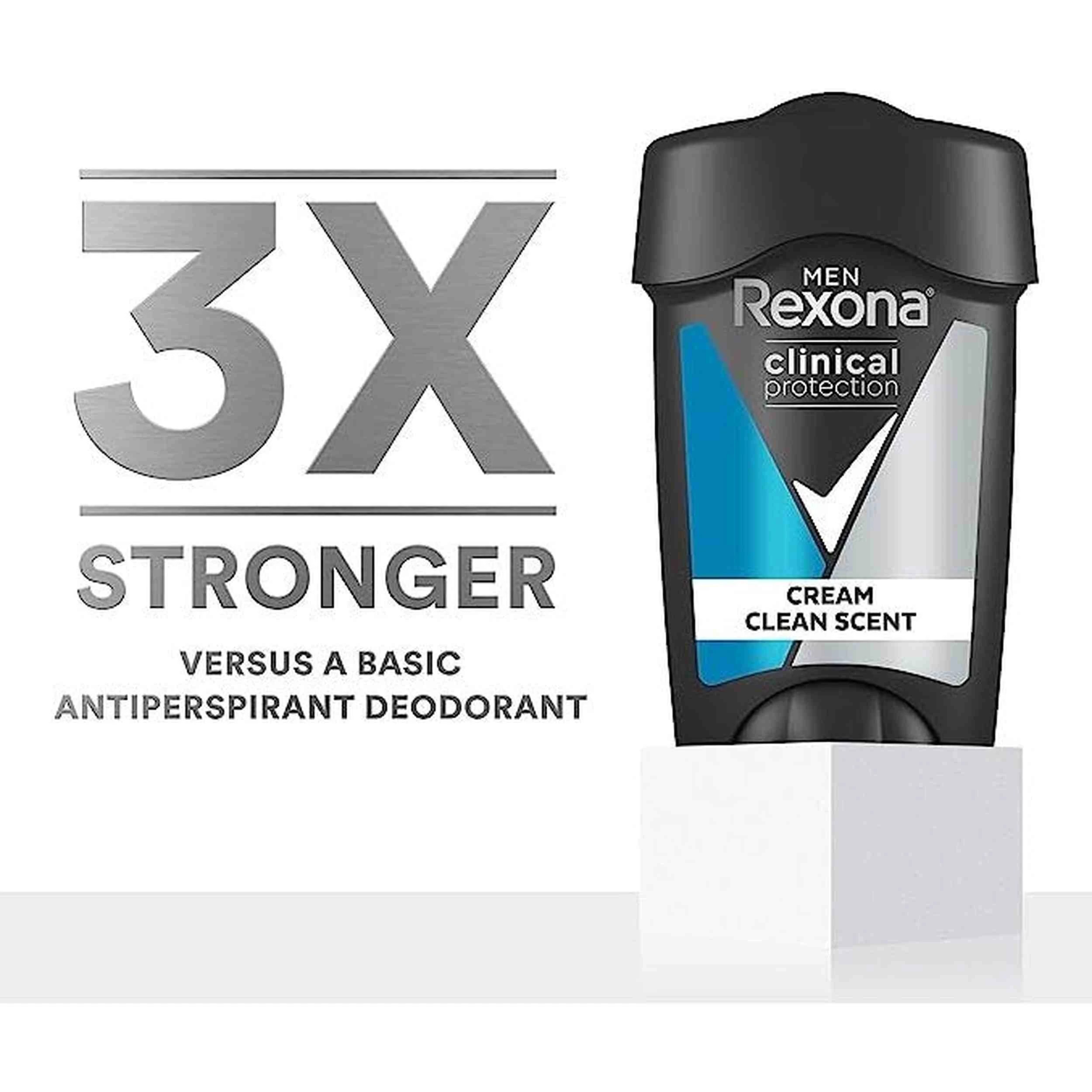 6 Rexona for Men Clinical Protection Antiperspirant Clean Scent 45ml, 6 of 6