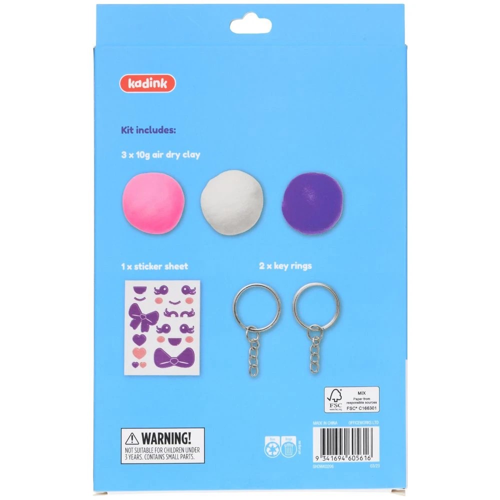 2 Kadink Air Dry Clay Bag Charms Kit, 2 of 4