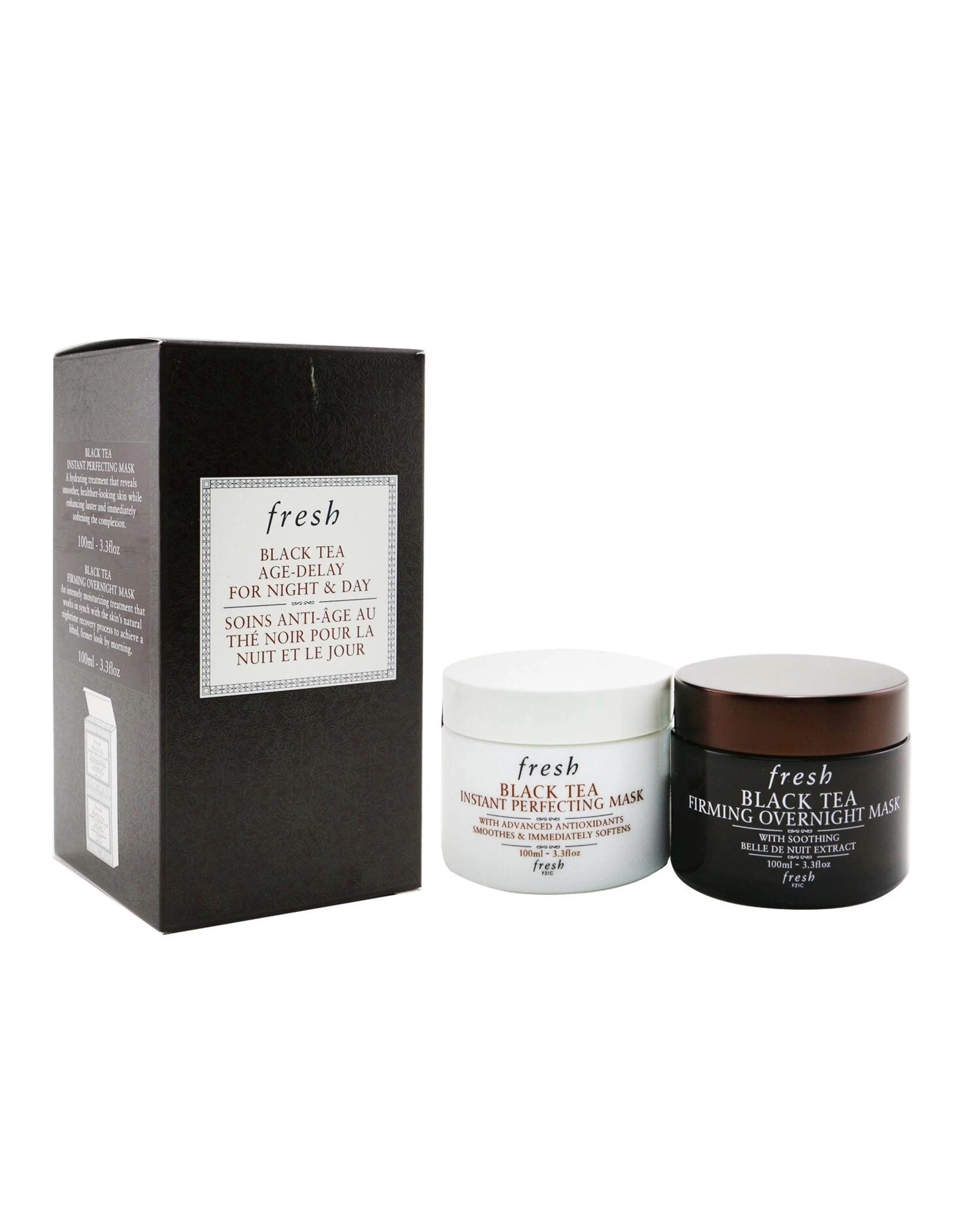 2 Fresh Black Tea Age-Delay Night & Day Set Instant Perfecting Mask + Firming Overnight Mask 2x100ml/3.3oz, 2 of 3