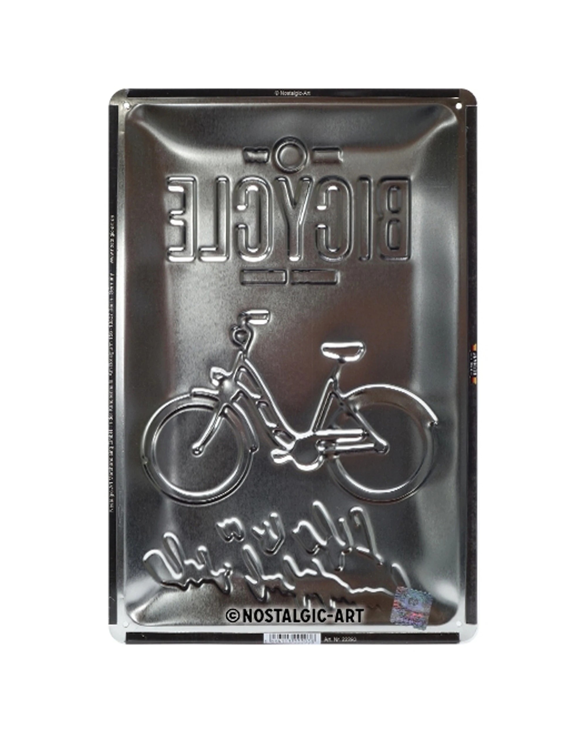 3 Nostalgic-Art Medium 20x30cm Metal Wall Art Sign Plaque - Bicycle Beautiful Ride - Multi, 3 of 4