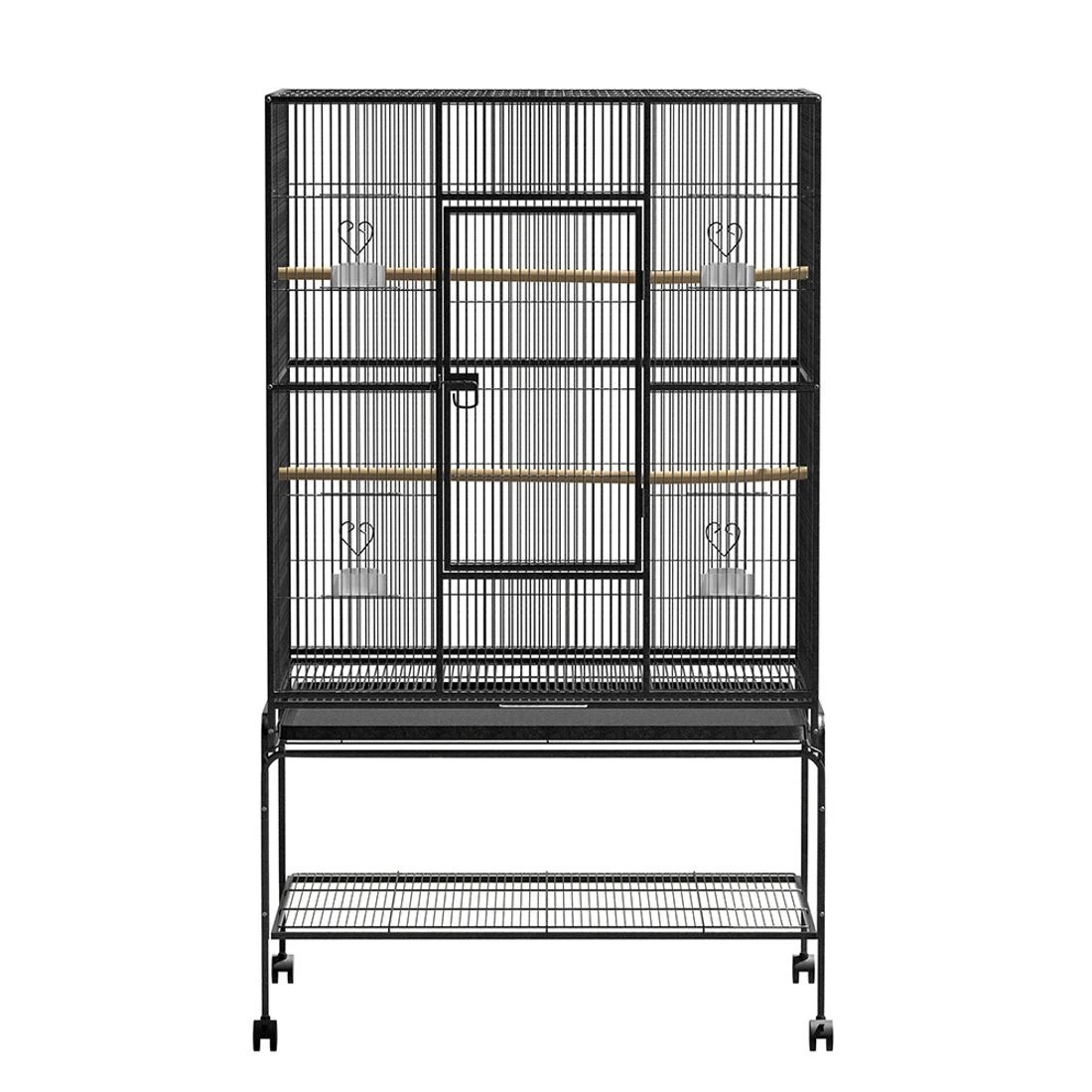3 i.Pet Bird Cage 138cm Large Aviary - Black, 3 of 8