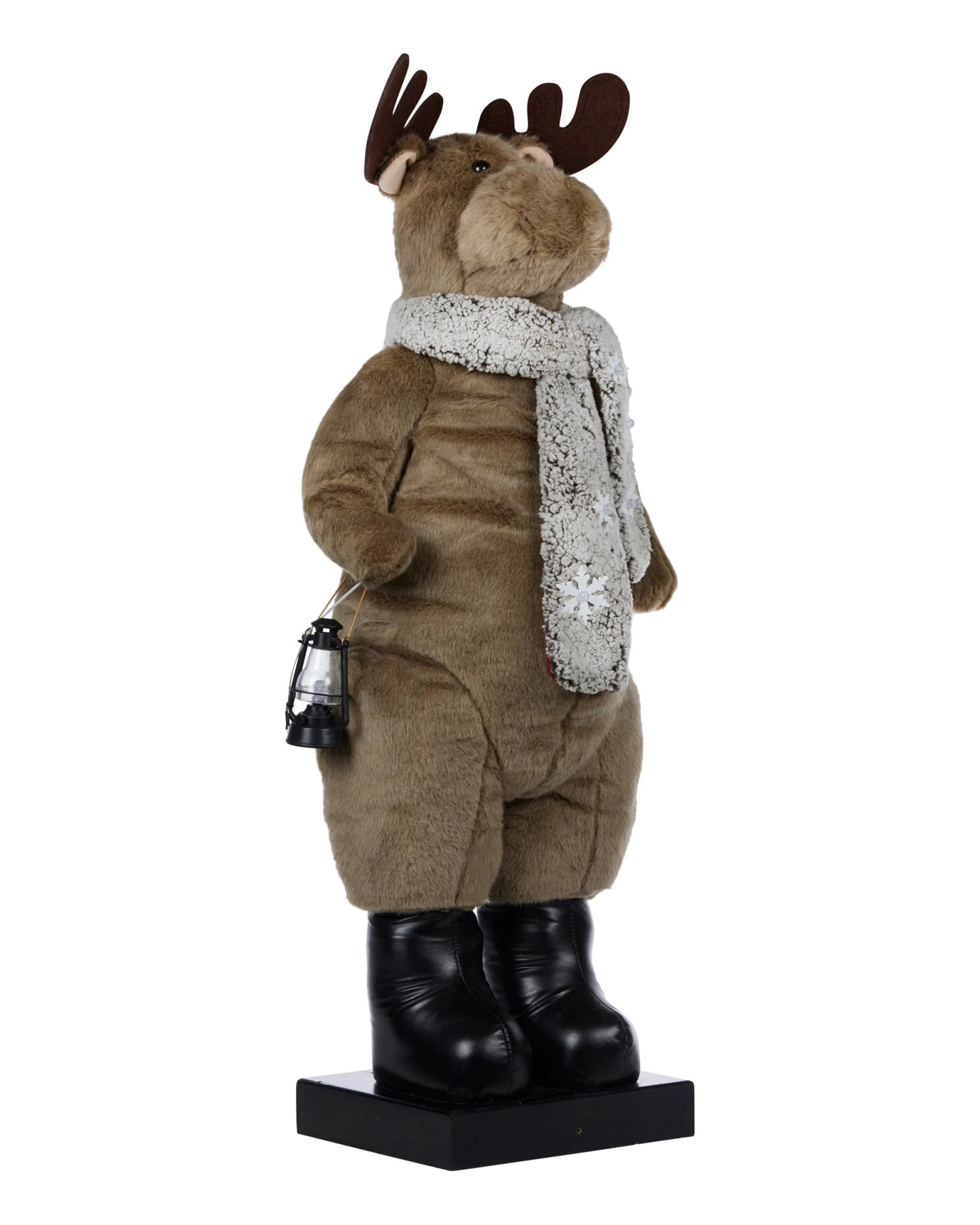 2 Christabelle 1.1m Musical LED Animated Christmas Moose Decoration Light-Up Lantern Ornament, 2 of 3