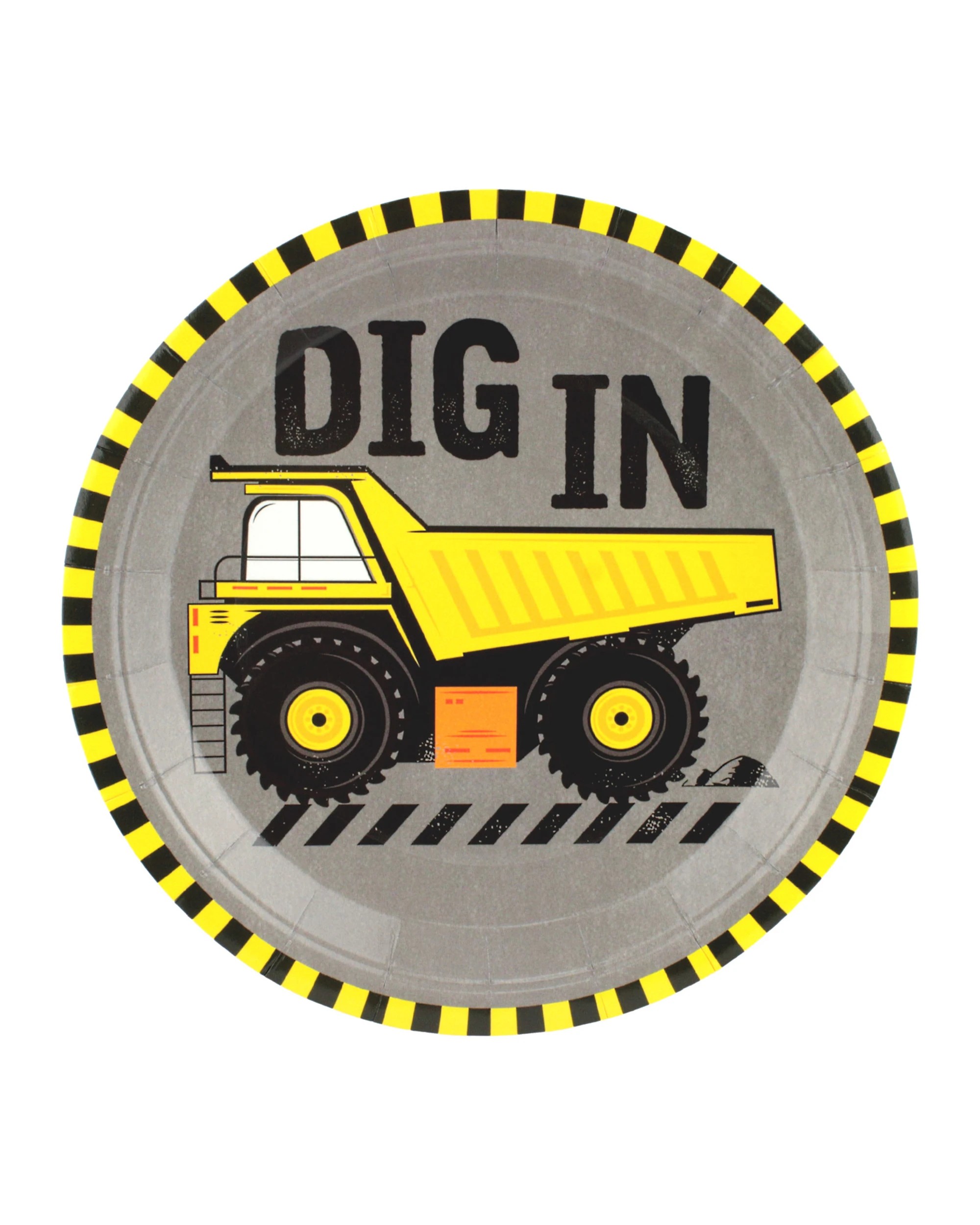 1 Anagram Construction Small Paper Plates Pack of 8, 1 of 2