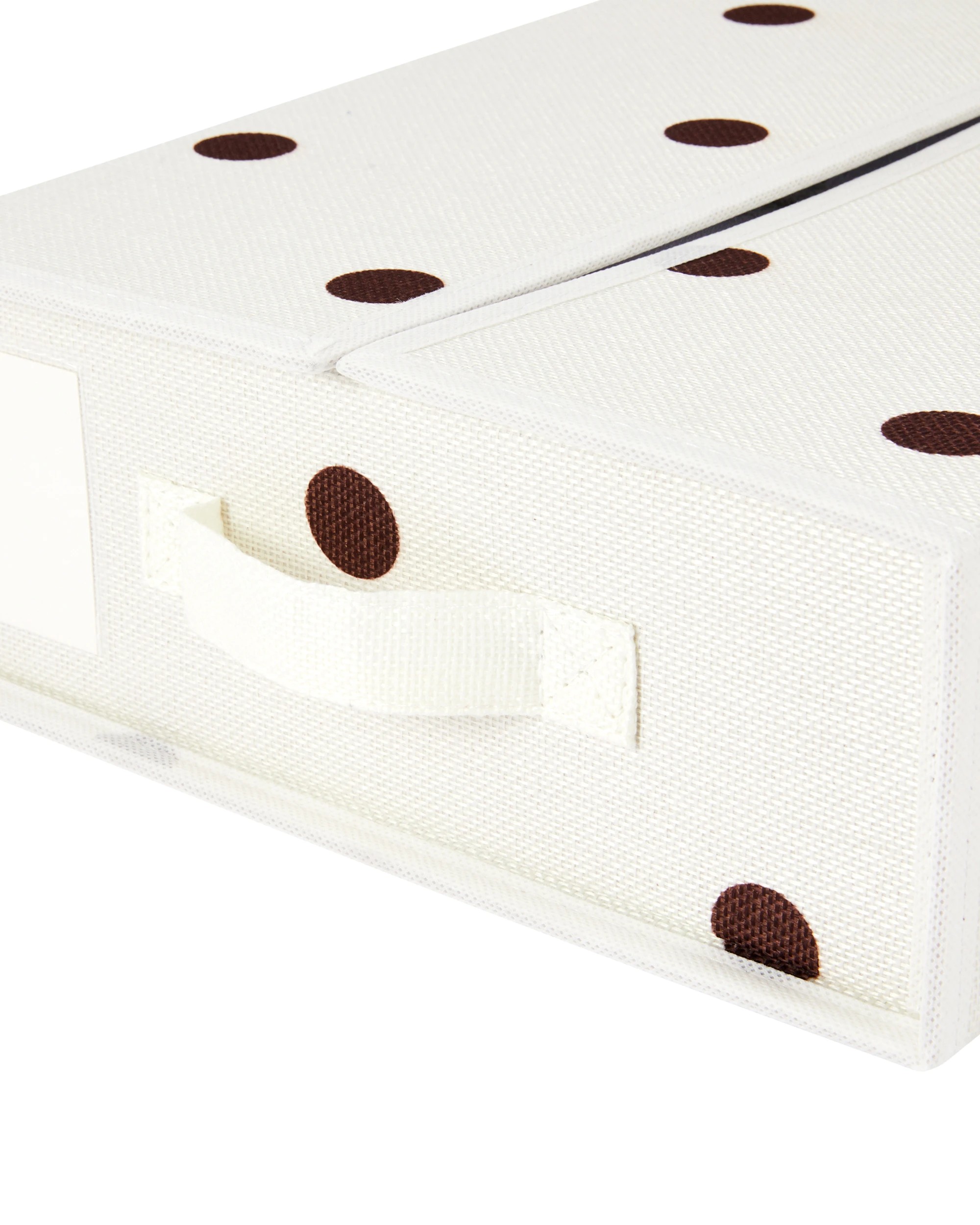 7 Linen Look Bed Box - Polka Dot, 7 of 10