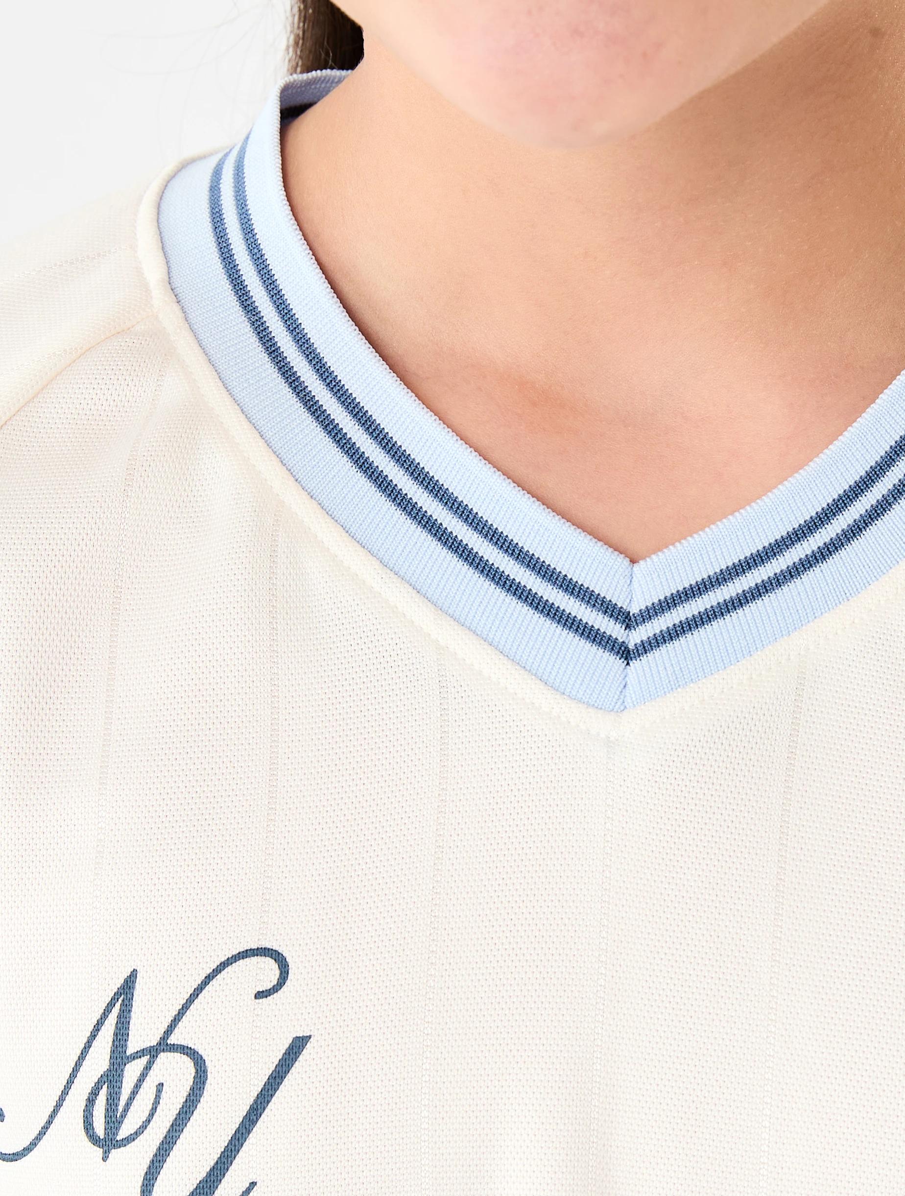 4 V-Neck Oversized T-shirt Bge Typo, 4 of 8