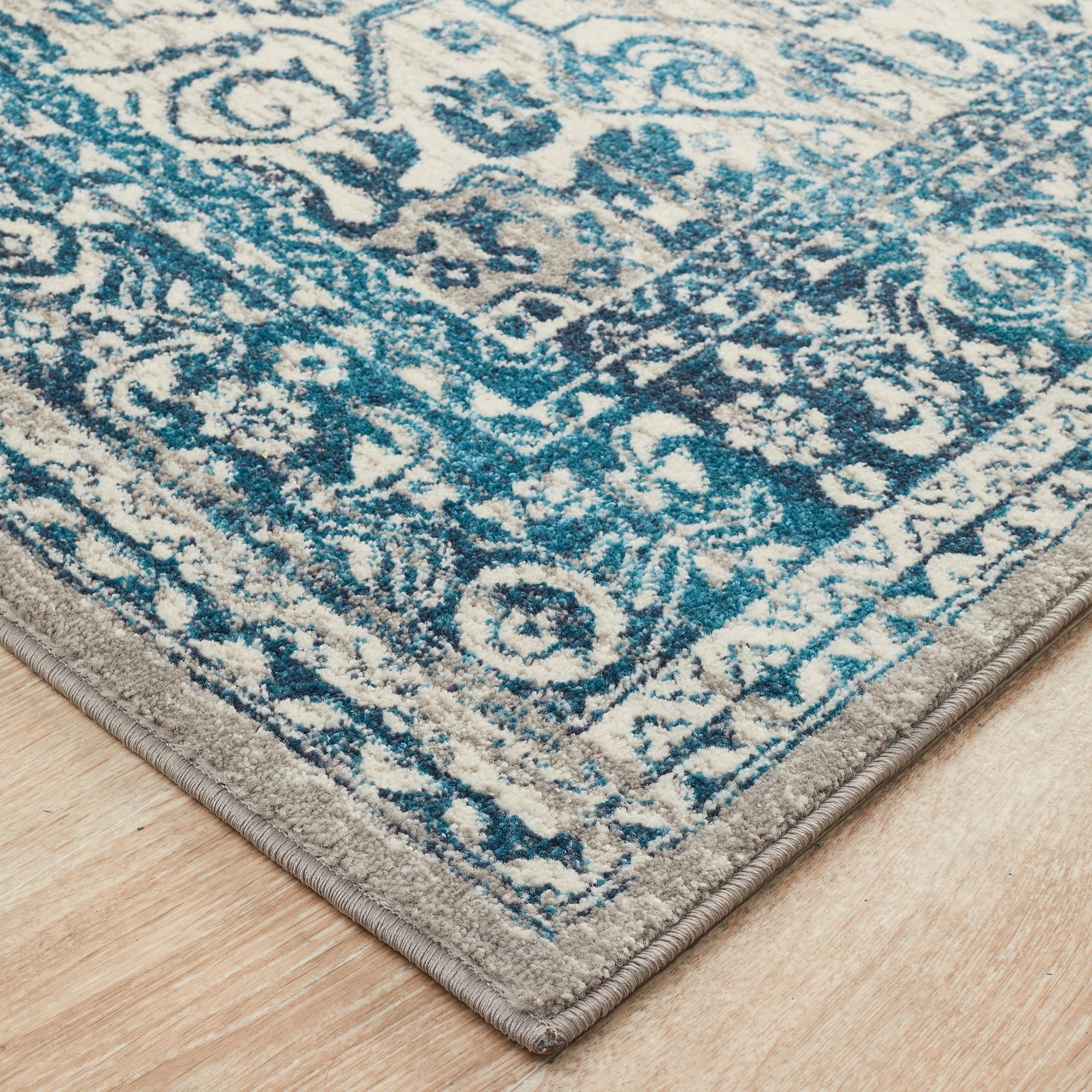 3 Common Ground Rugs Atlas 207 400x300cm - Extra Extra Large Floor Rug - White, 3 of 7