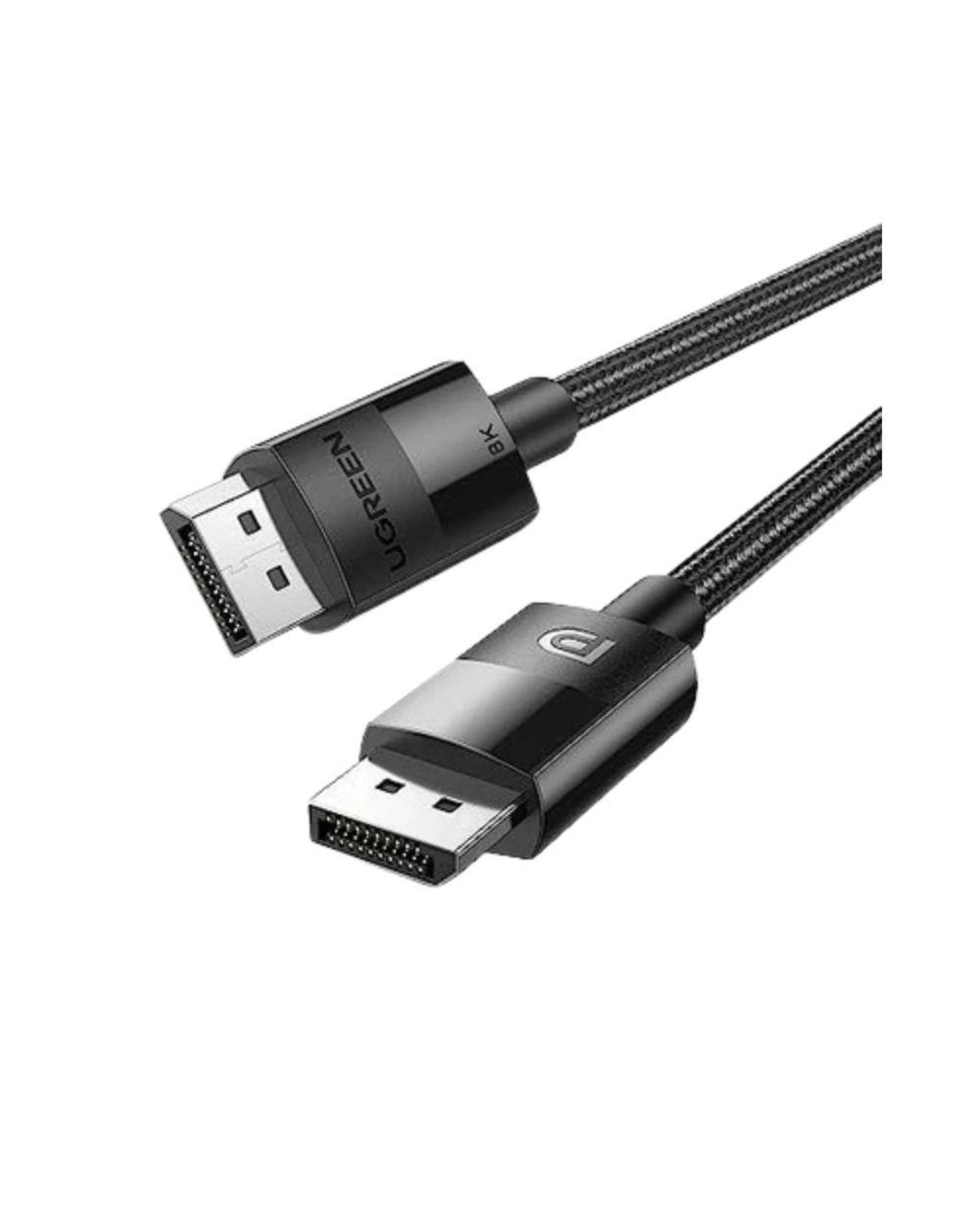1 UGREEN DP Male to Male DP1.4 8K Round Cable ABS Shell 1.5m Black, 1 of 6