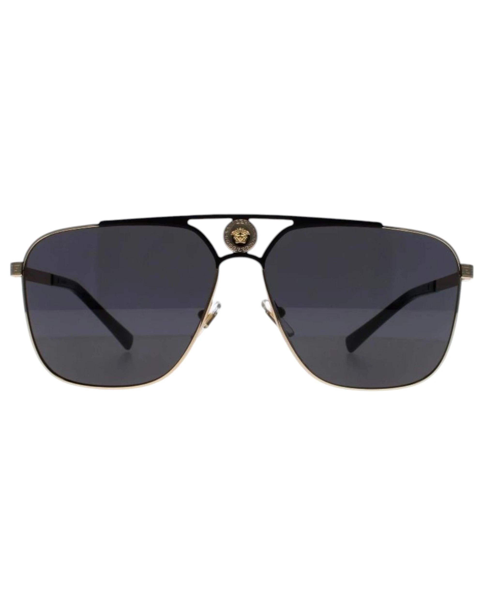 2 Versace Mens Sunglasses VE 2238 Gold Matte Black/ Dark Grey Sunnies GOLD MATTE BLACK/DARK GREY, 2 of 4