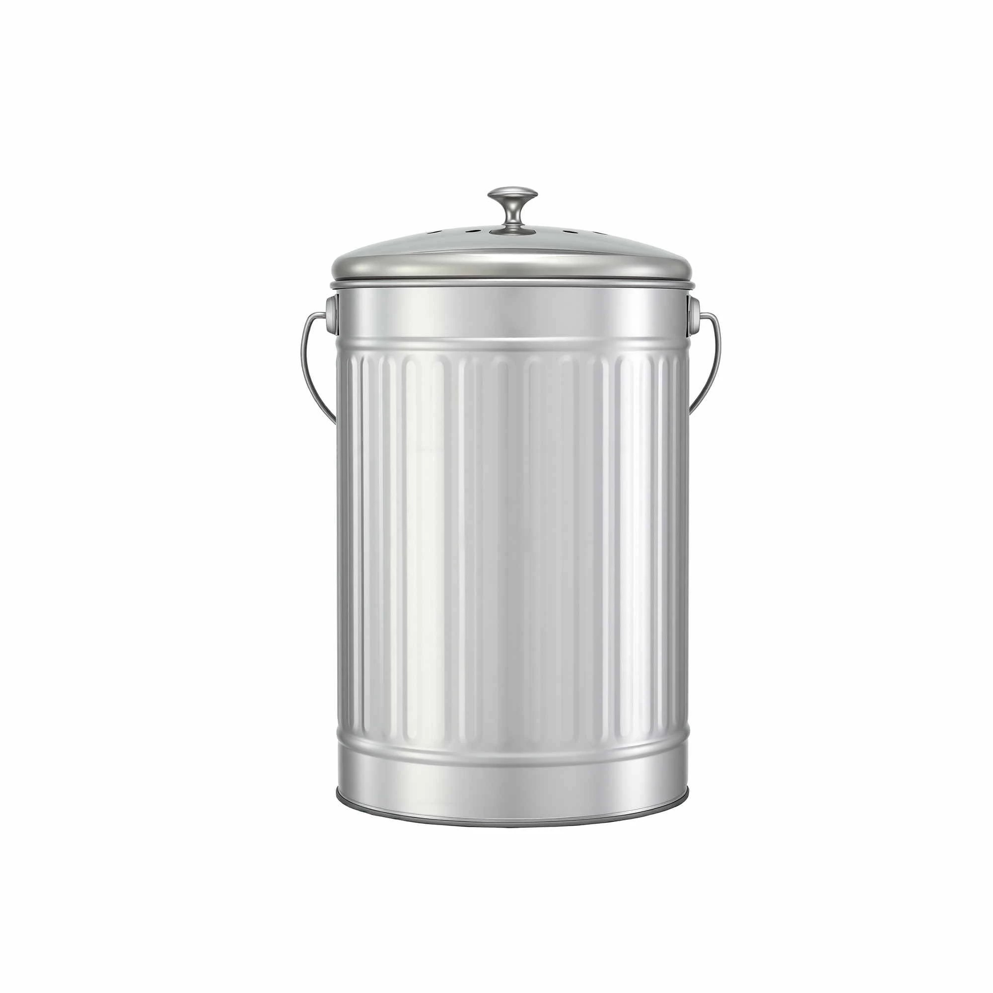 1 Gardeon Kitchen Compost Bin 6L Food Waste Bin - Silver, 1 of 8