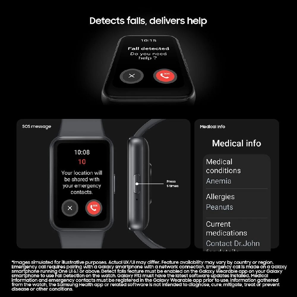 7 Samsung Galaxy Fit3 Bluetooth Dark Grey, 7 of 7