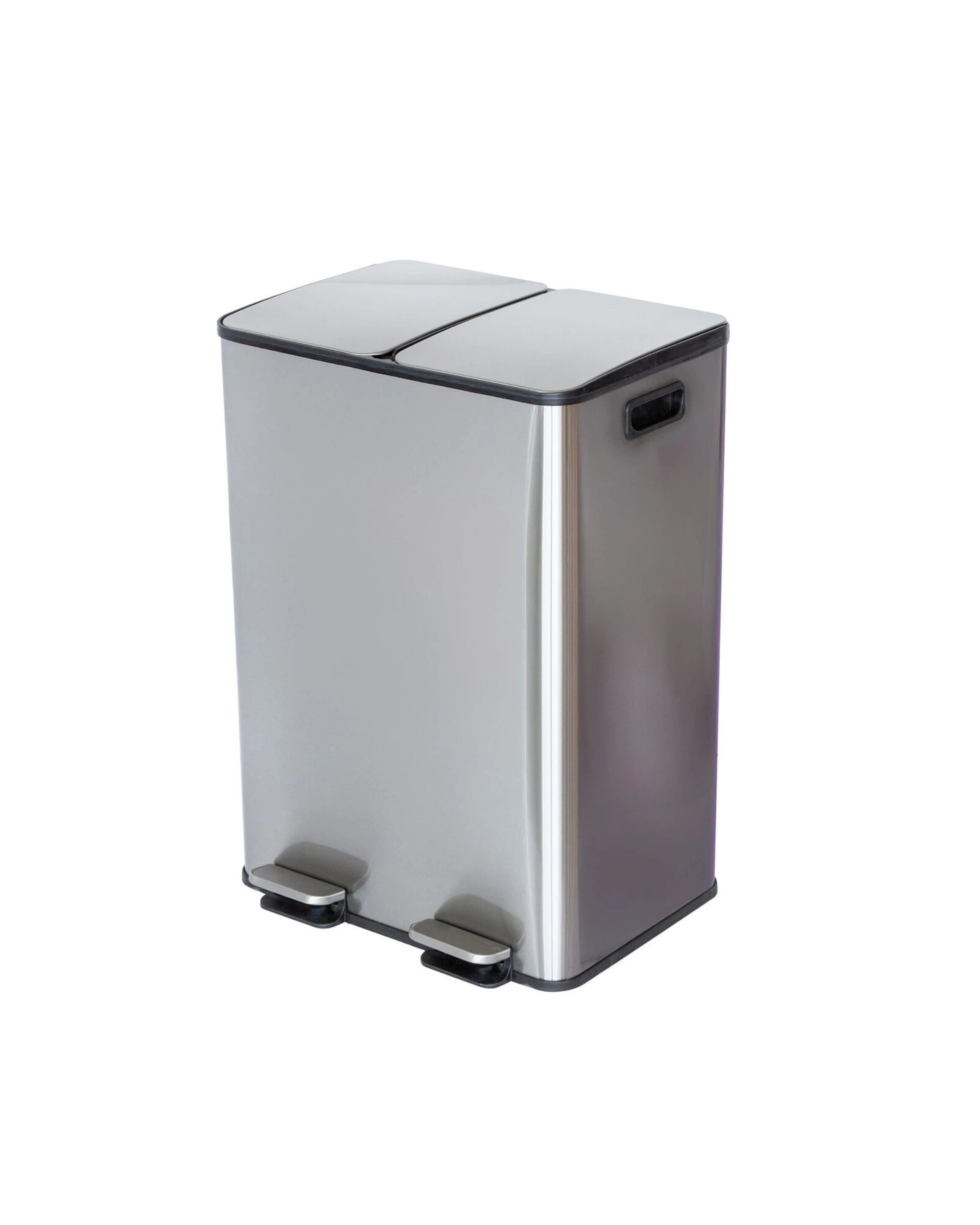 1 Healthy Choice Stainless Steel Dual Compartment 30L each Section Pedal Operation Rubbish Bin, 1 of 7