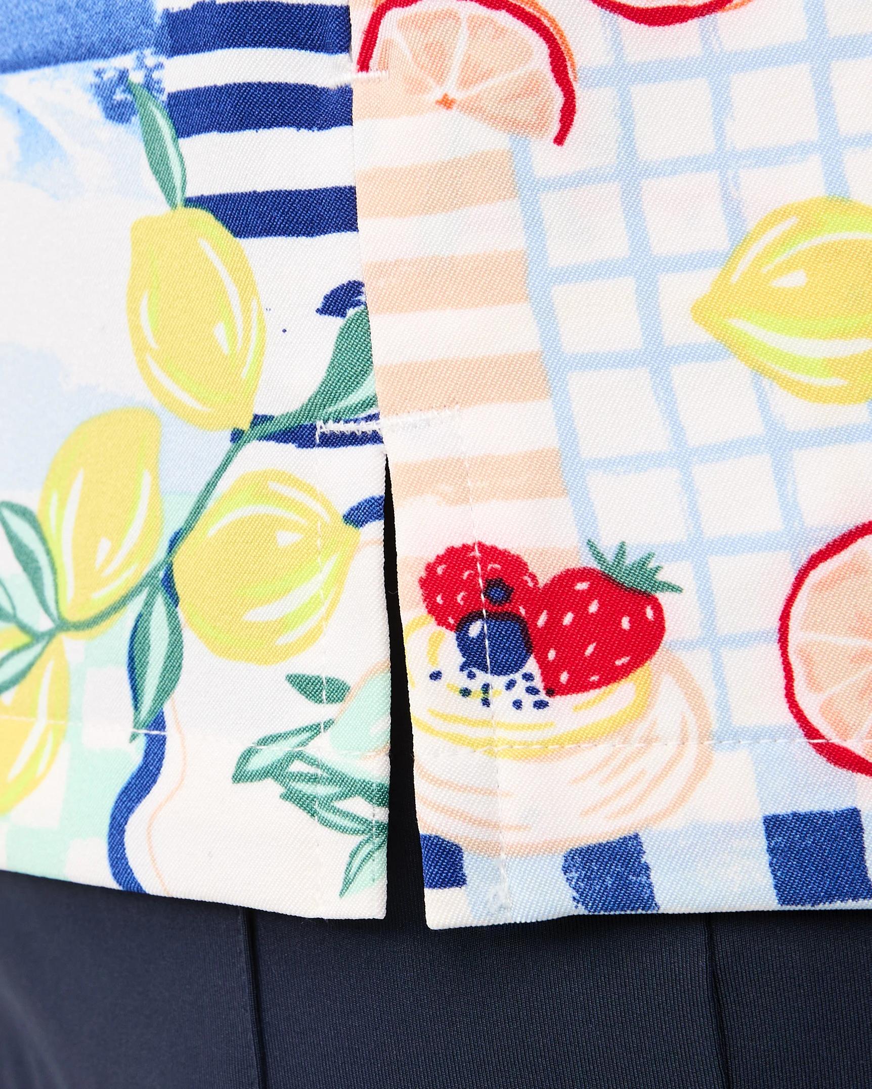 7 Workwear Print Scrub Top Wht Picnic, 7 of 7