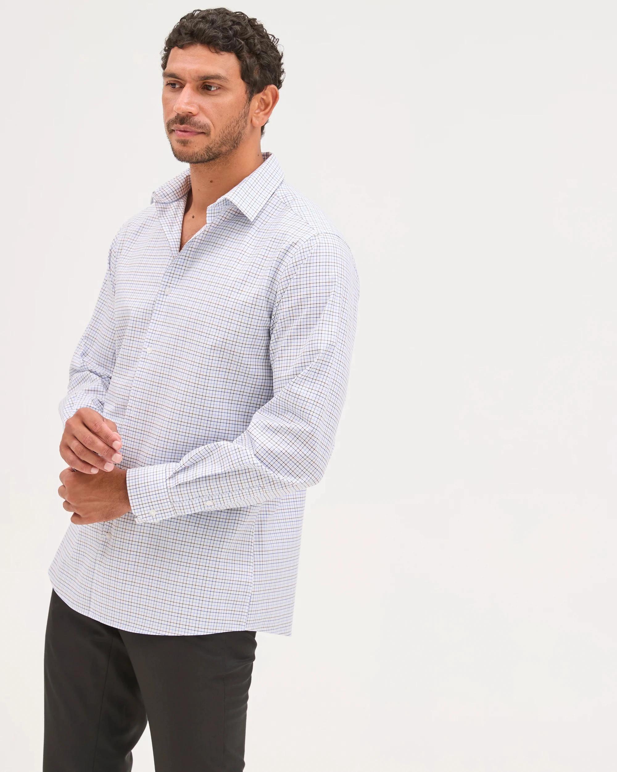 4 Preview Australian Cotton Tattersal Business Shirt , 4 of 6