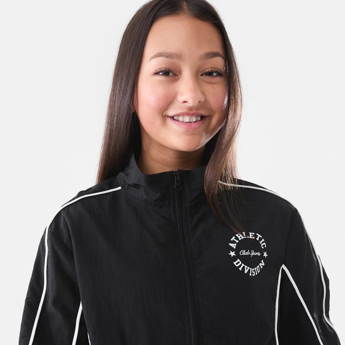 4 Active Kids Parachute Jacket Black, 4 of 7