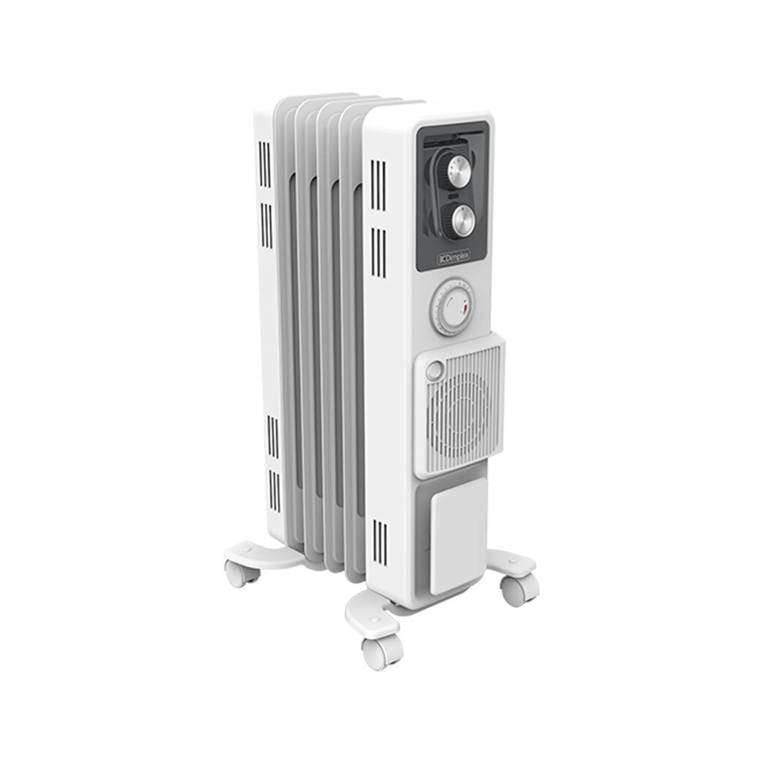2 Dimplex Oil Column Heater 1500W Heater With Timer Turbo Fan Mobile Radiator.
 - white, 2 of 3