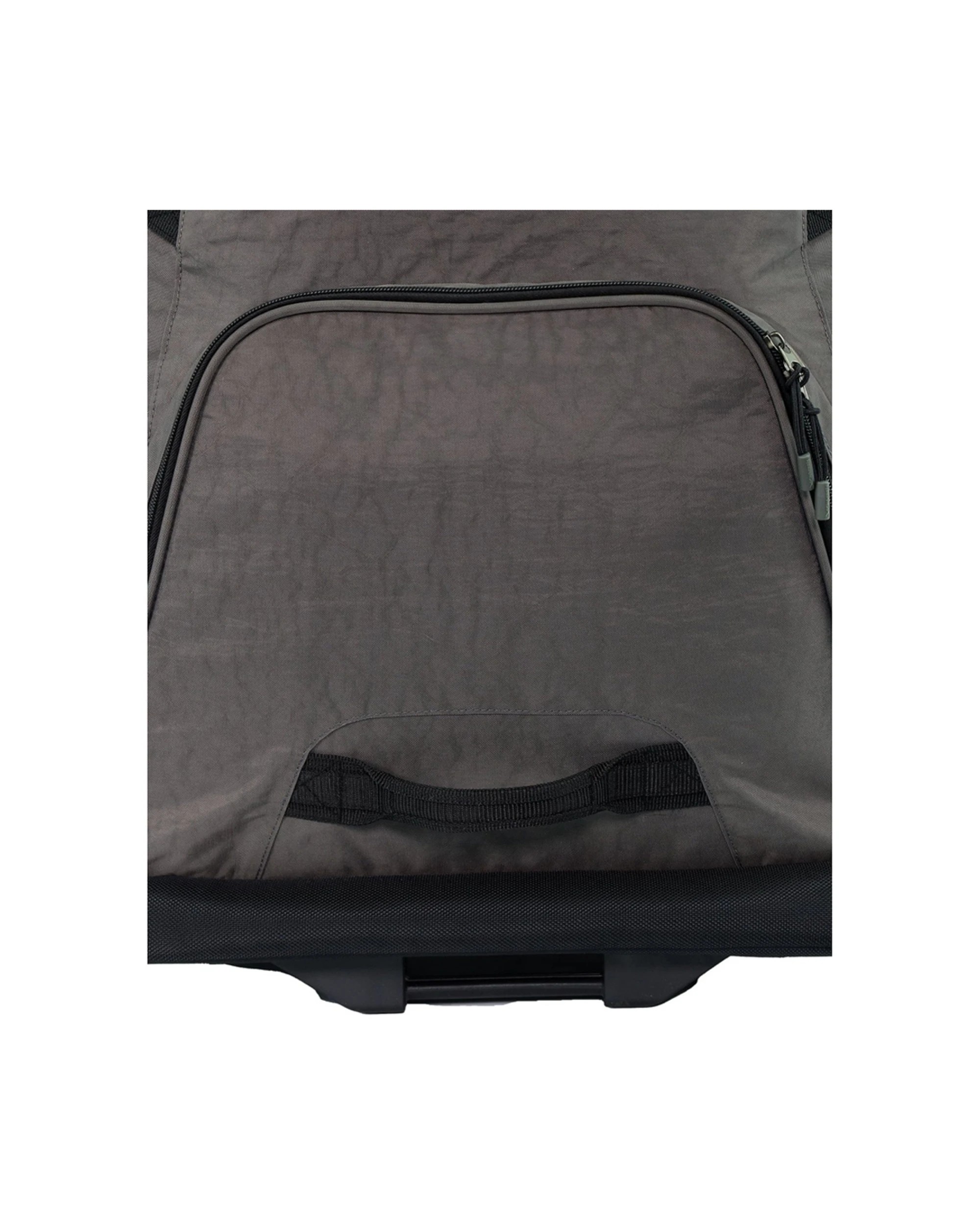 6 Reebok 87L Trekker Lightweight Crushed Nylon Trolley Bag Rolling Ball Bearing Wheels - Grey, 6 of 7