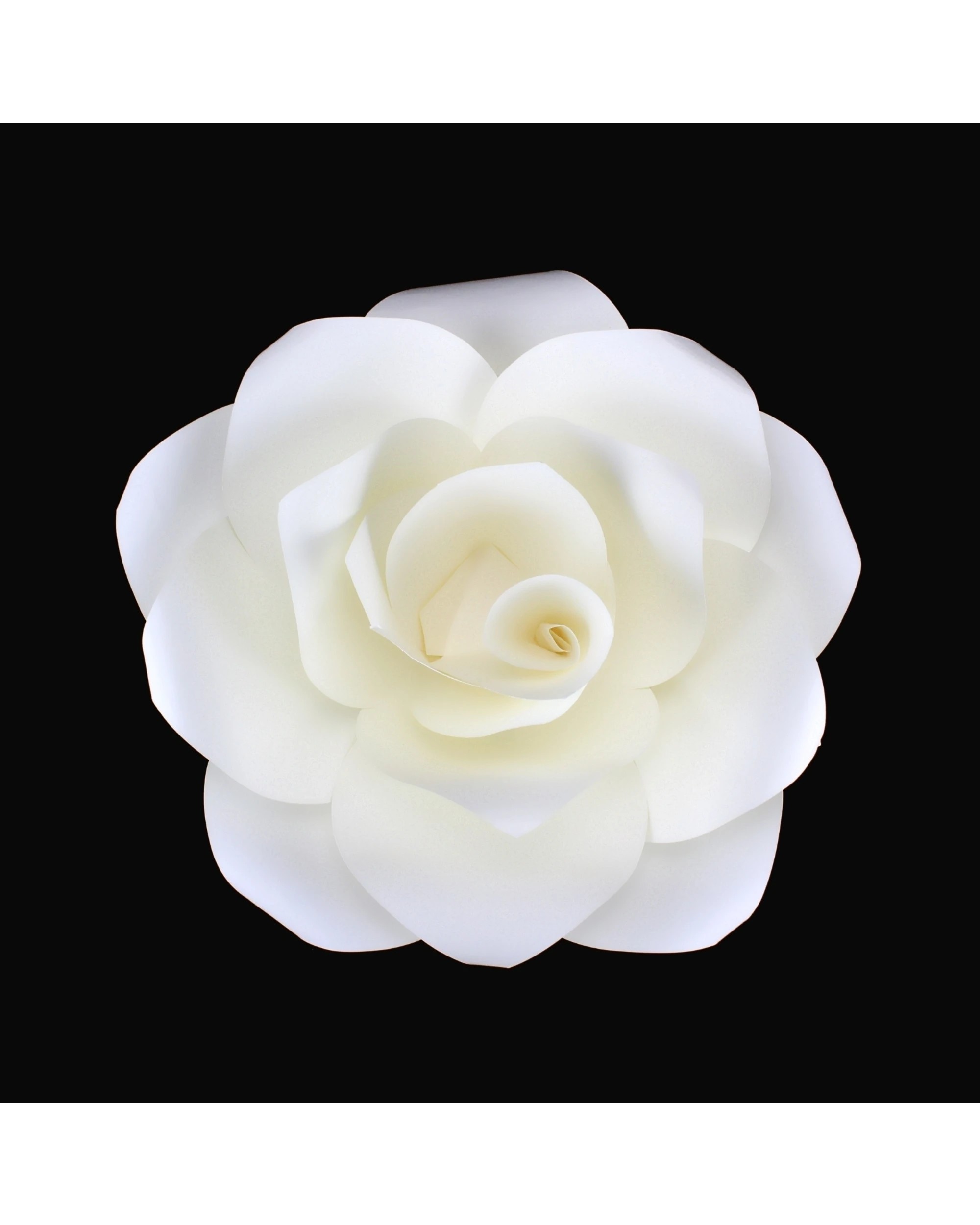 1 Oceana Handmade Paper Rose Kit 30cm - White, 1 of 3
