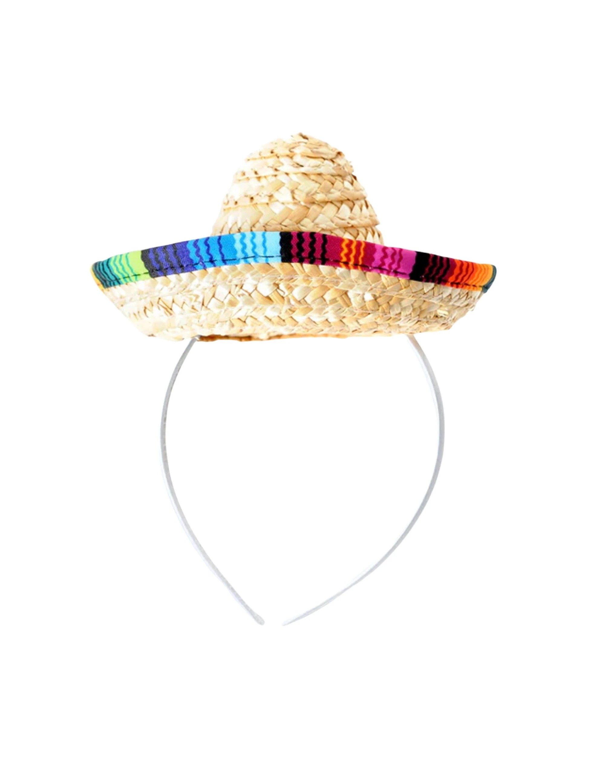1 JD Party Fiesta Woven Sombrero Headband - One Size - Natural, 1 of 2