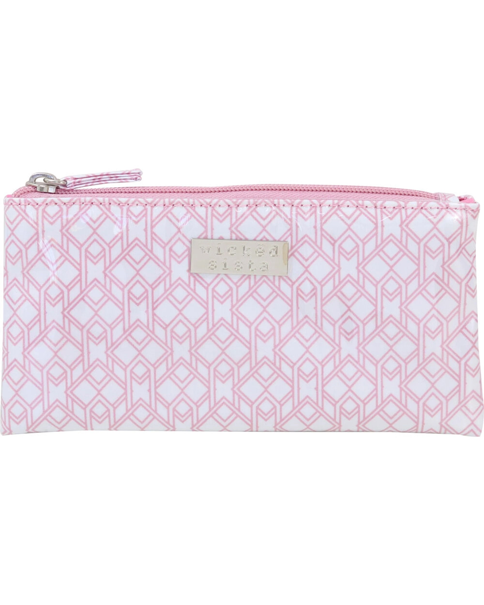 1 Wicked Sista Majestic Small Flat Purse Waterproof Outer 20x10cm - Pink, 1 of 1