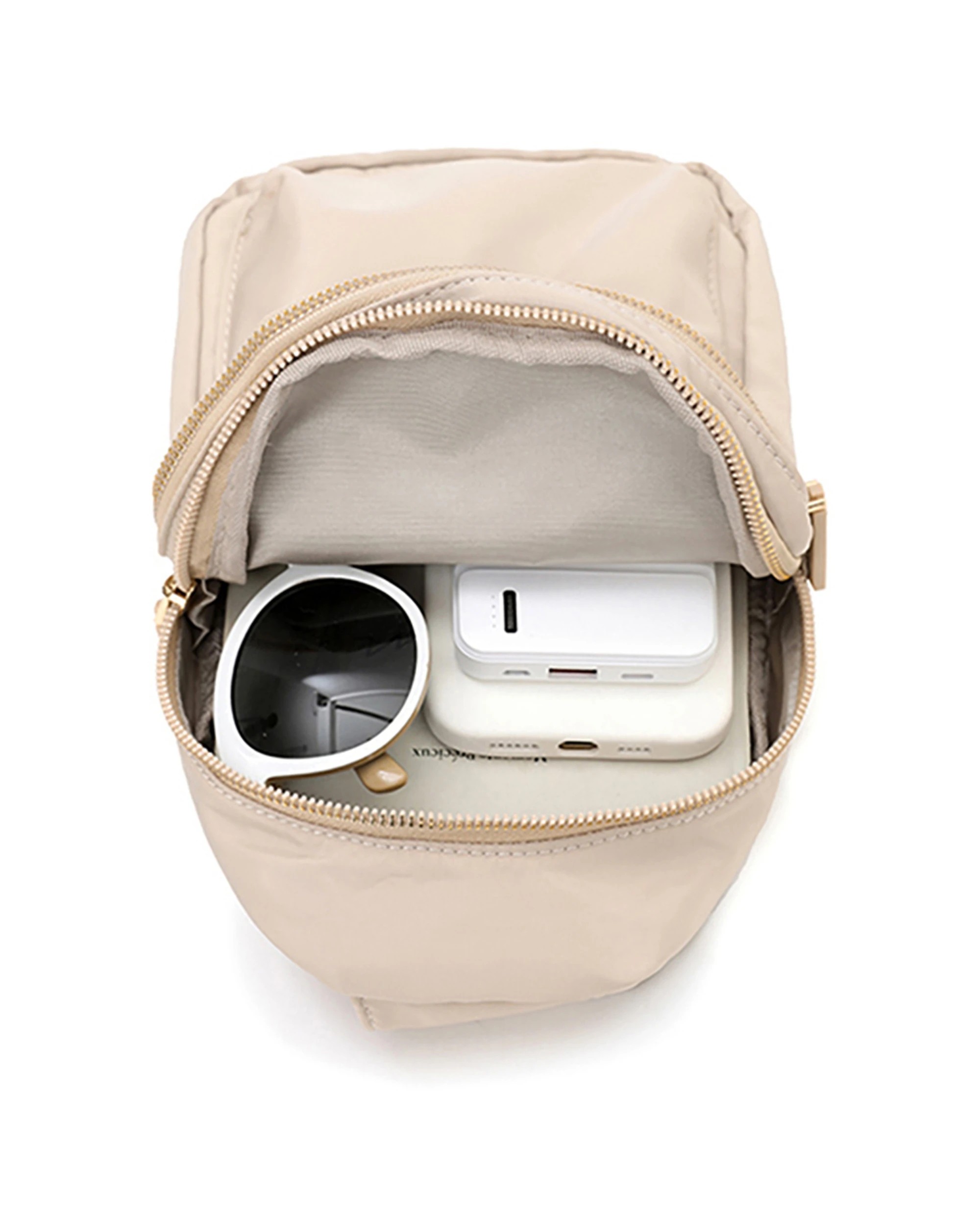 3 Tosca Shoulder Slinger Crossbody Utility Bag - Beige, 3 of 3
