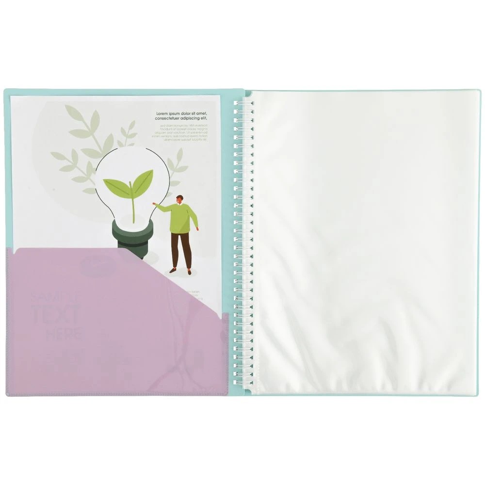 3 Otto A4 Fixed Display Book 20 Pockets Mint, 3 of 4
