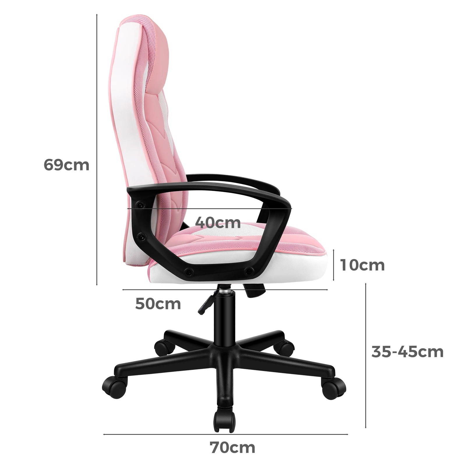 4 Alfordson Gaming Chair Racing Office Executive Computer Seat Work - Pink, 4 of 9