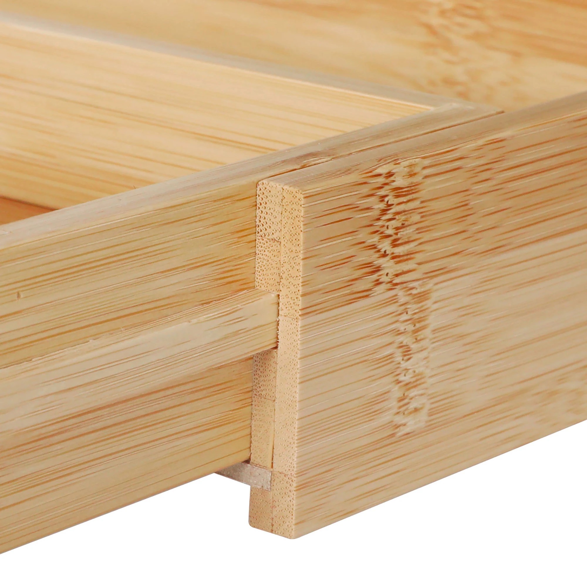 6 Toque Bamboo Expandable Kitchen Drawer Organiser 3-5 Slot, 6 of 9