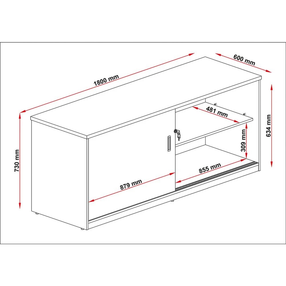 3 Toro 1800mm Sliding Door Credenza with Hutch Desks, Tables and Workstations, 3 of 3