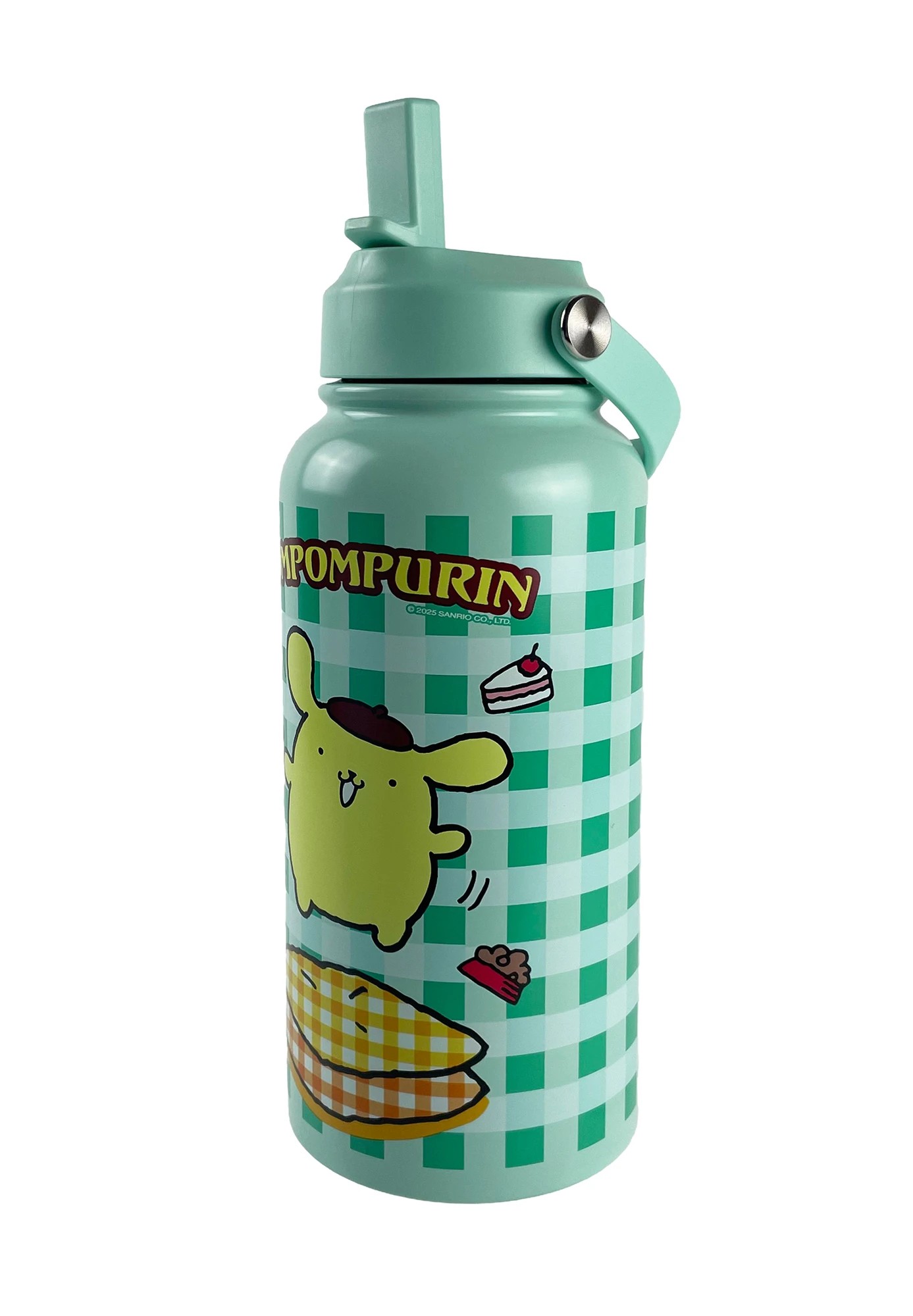 2 946ml Hello Kitty Pompompurin Teal Stainless Steel Cylindrical Drink Bottle, 2 of 5