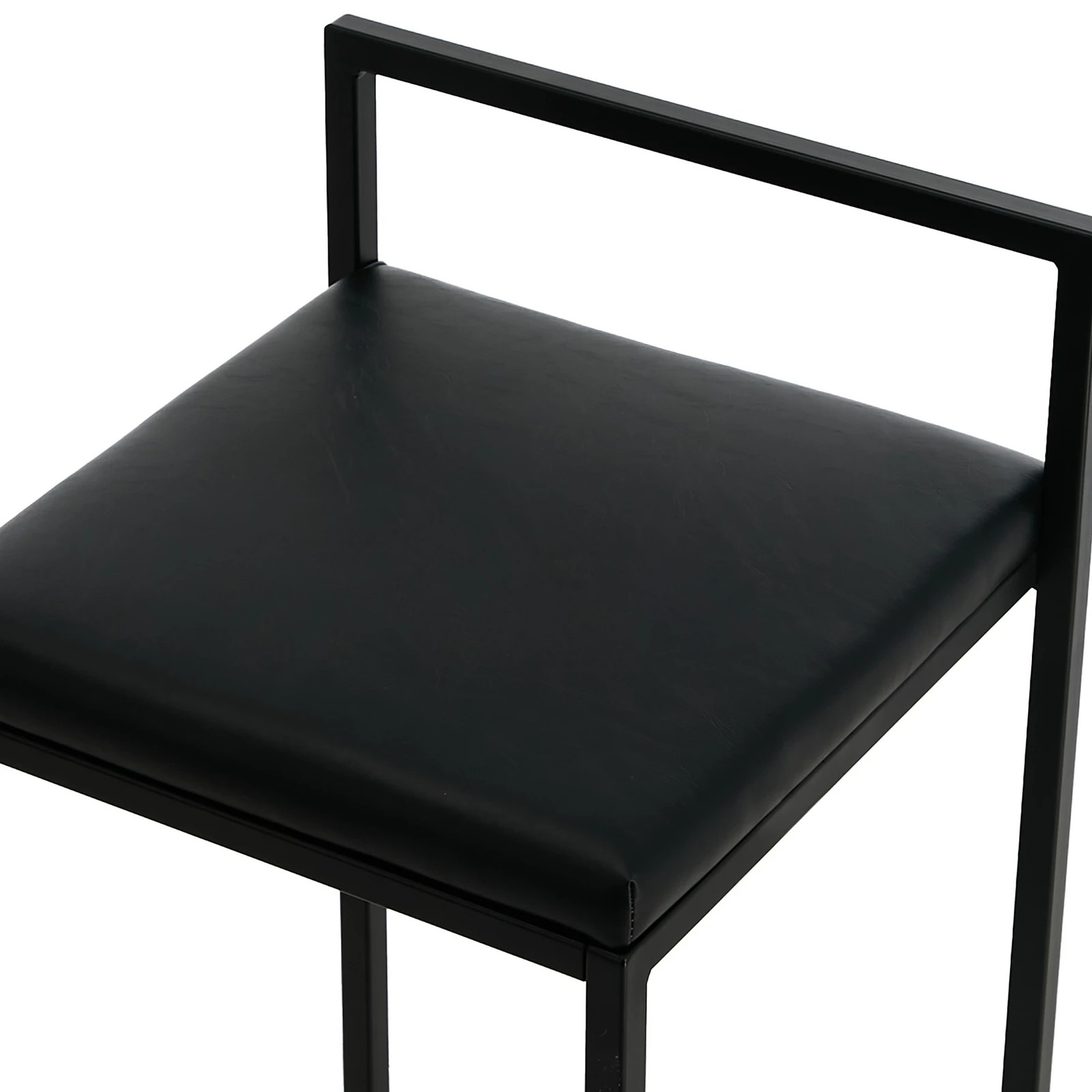 9 Oikiture 4x Bar Stools Counter High Chair Leather - Black, 9 of 9