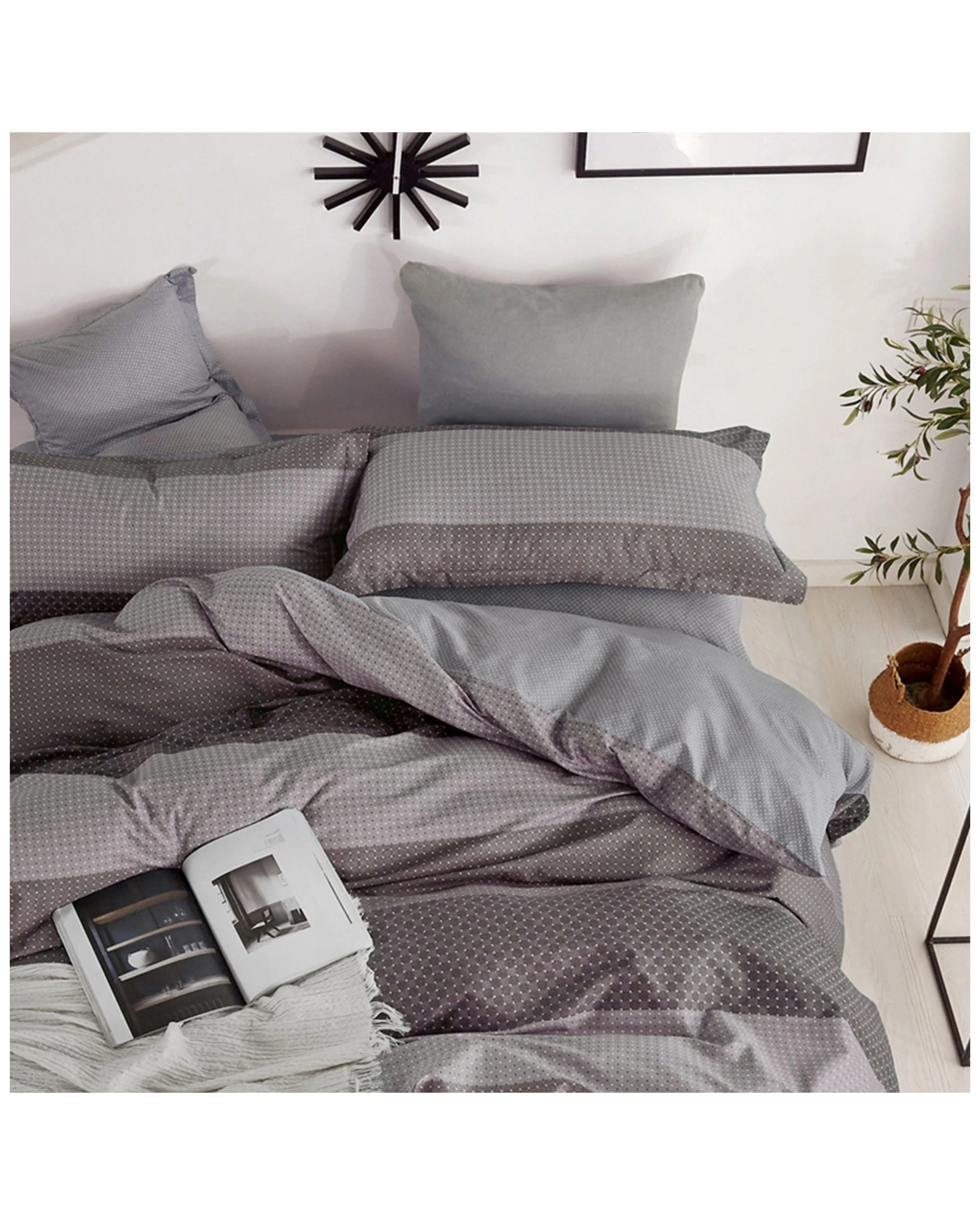 1 Ardor Bowen Queen Quilt Cover Set Cotton Home Bedding With Pillowcases
 - Queen Bed, 1 of 3