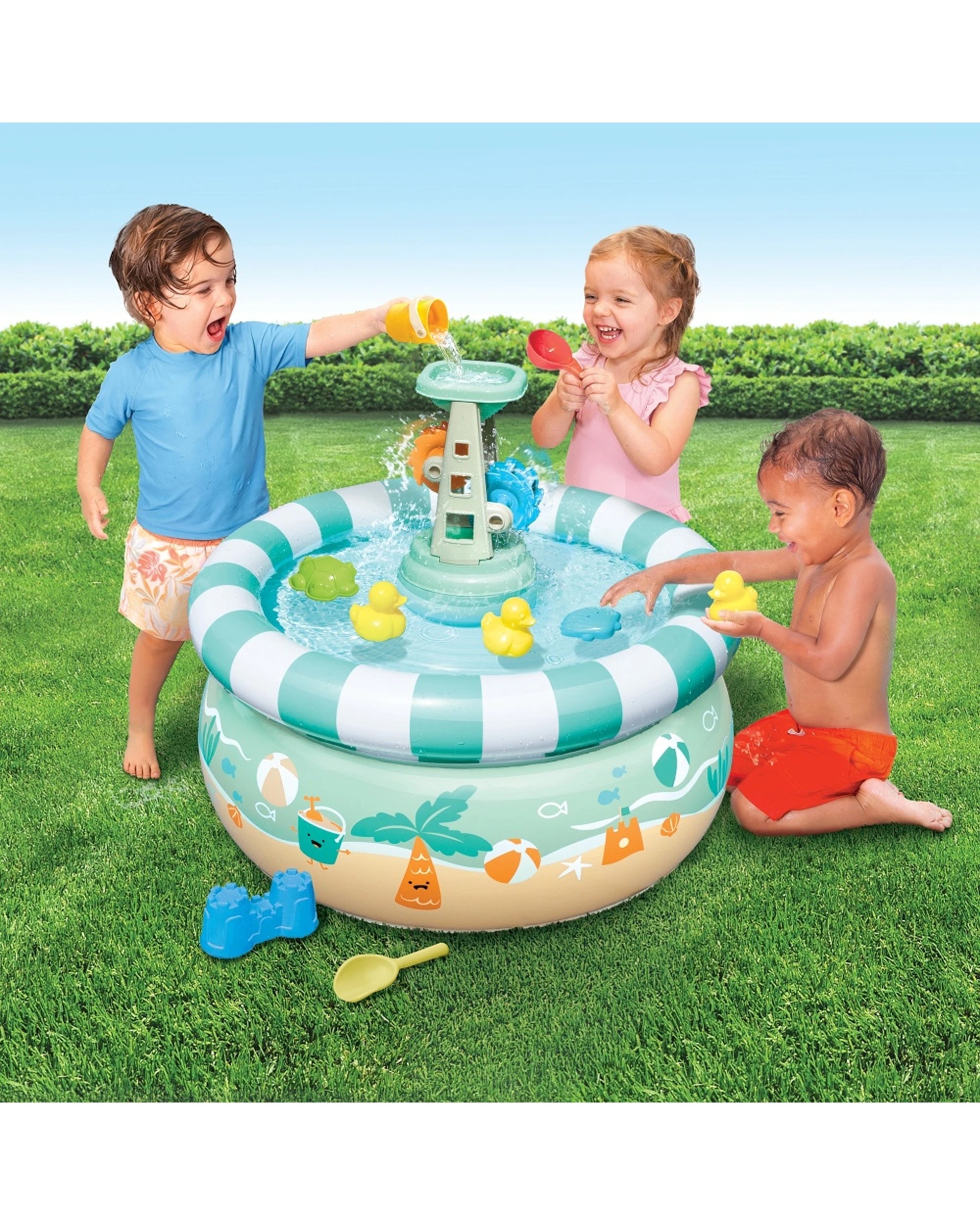 2 Go Play Splash & Sand Activity Table Inflatable 2-in-1 Sand and Water Play - Multi, 2 of 5
