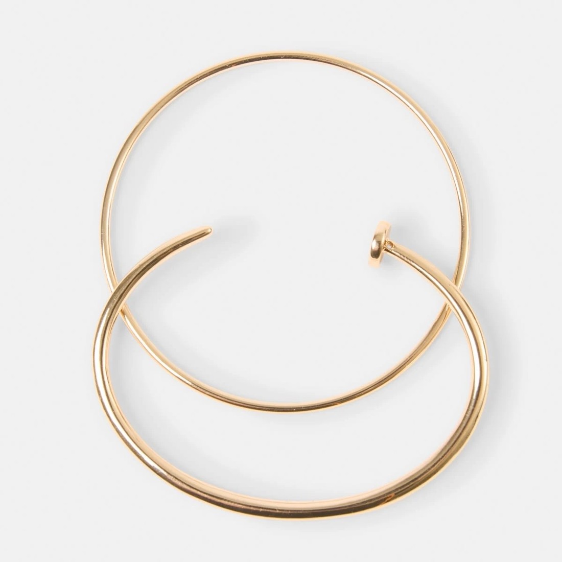 1 2 Pack Screw Bangles - Gold Tone, 1 of 4