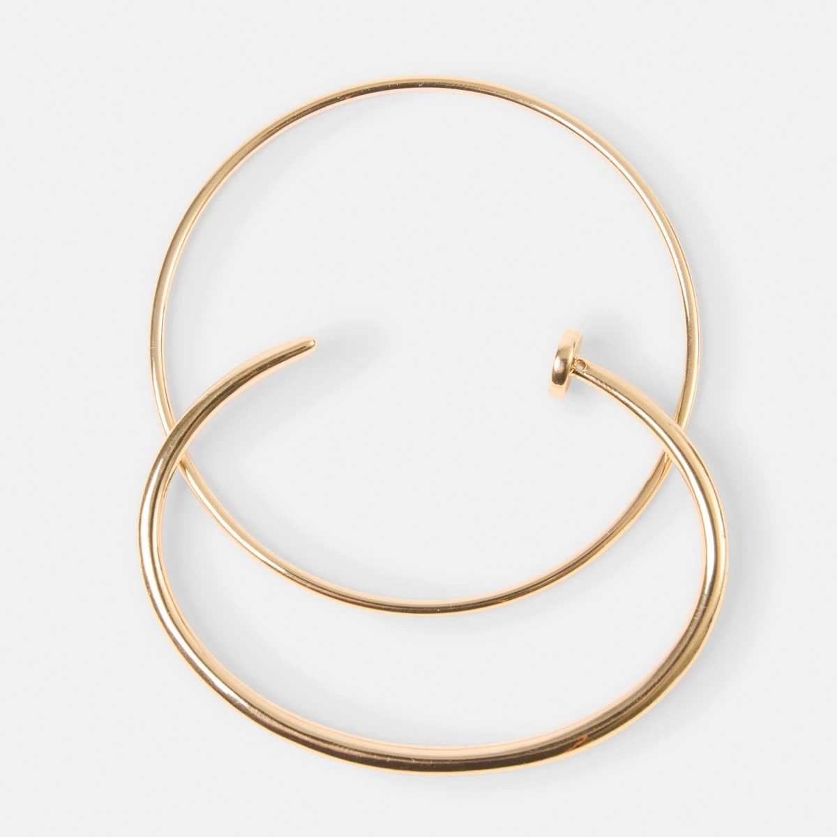 1 2 Pack Screw Bangles - Gold Tone, 1 of 4